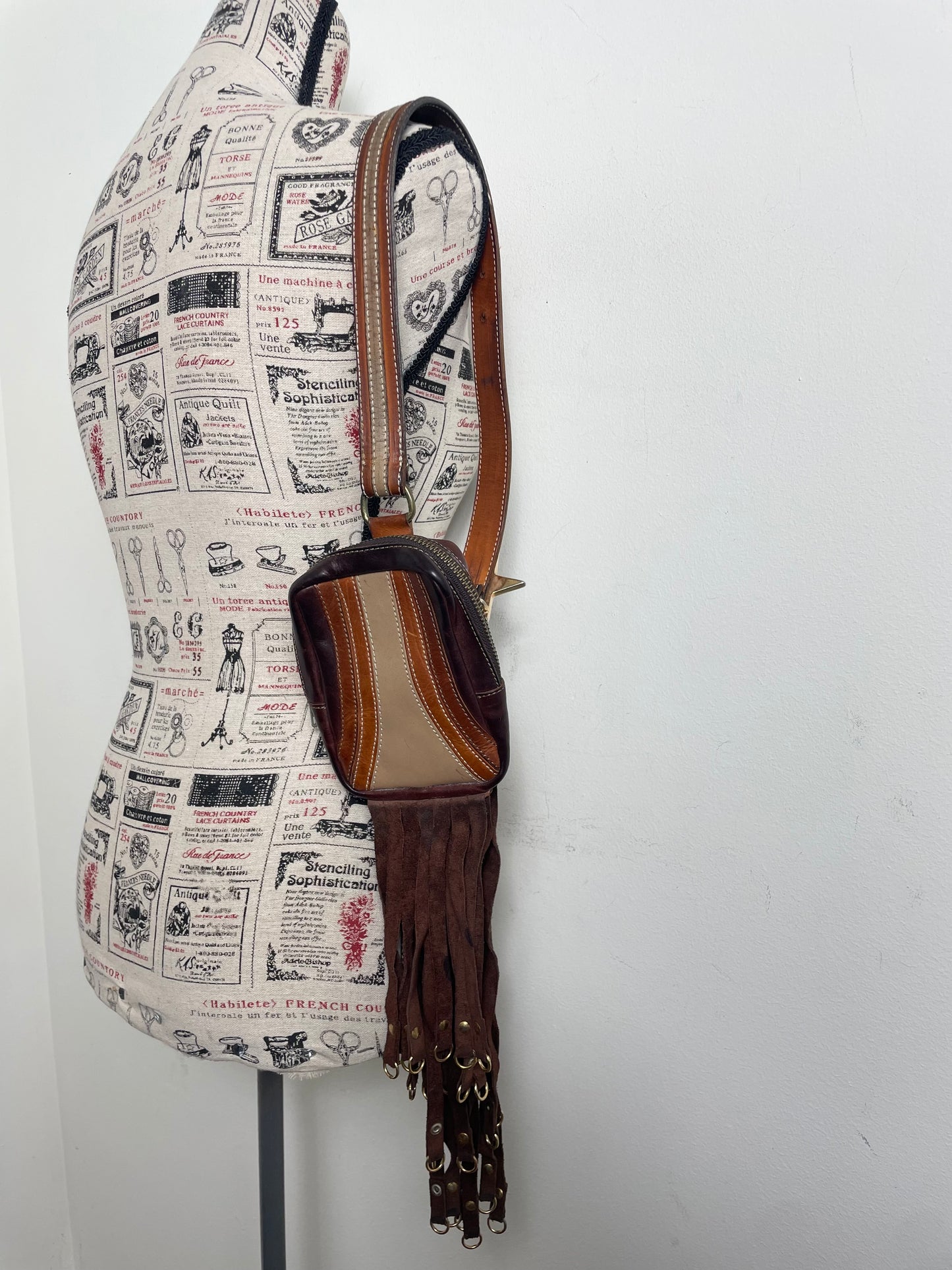 Dsqaured2 Spring 2001 Vintage Fringe Crossbody Pouch