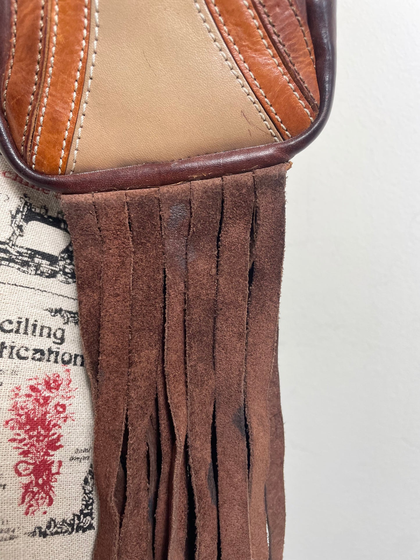 Dsqaured2 Spring 2001 Vintage Fringe Crossbody Pouch