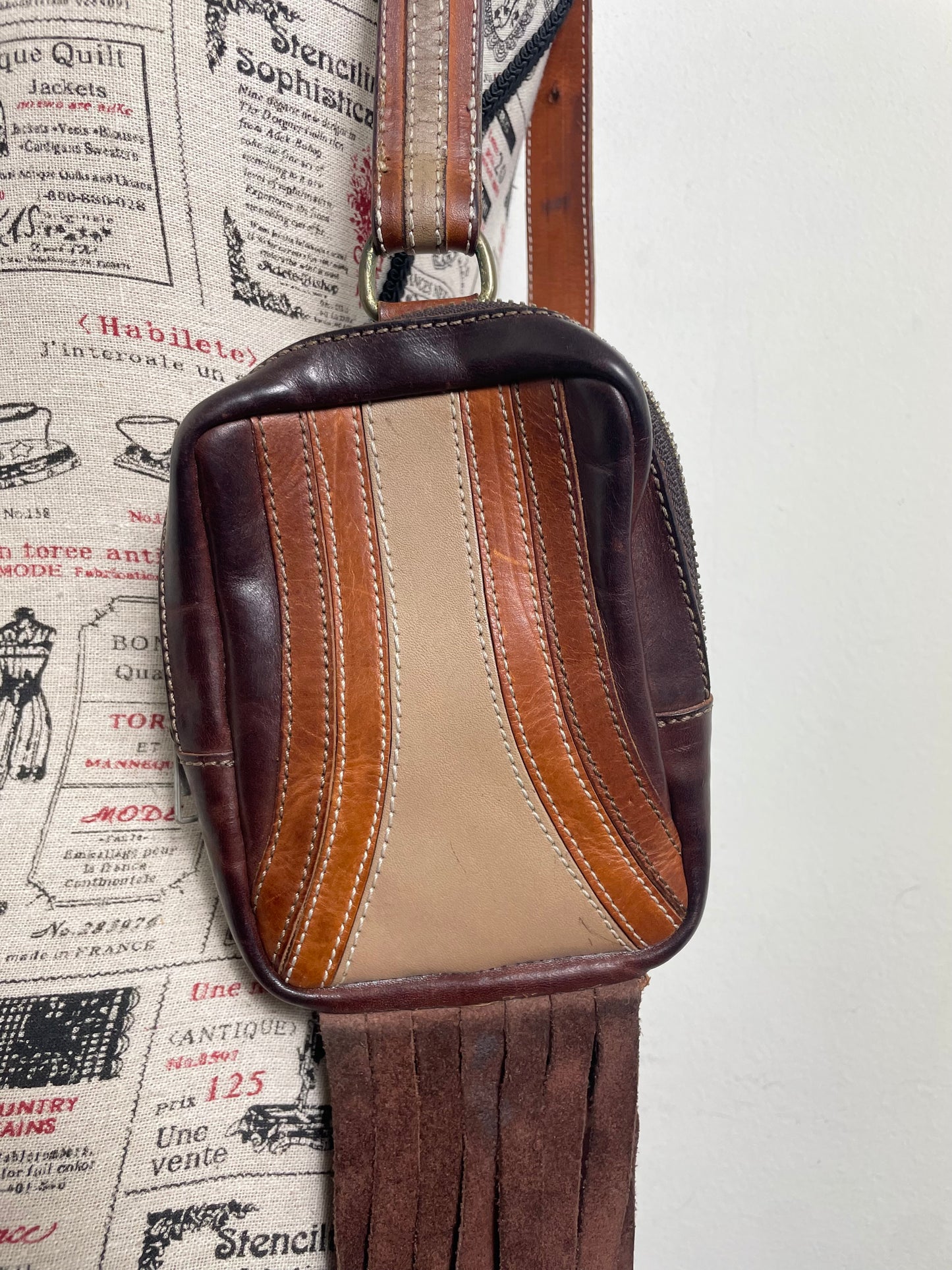 Dsqaured2 Spring 2001 Vintage Fringe Crossbody Pouch