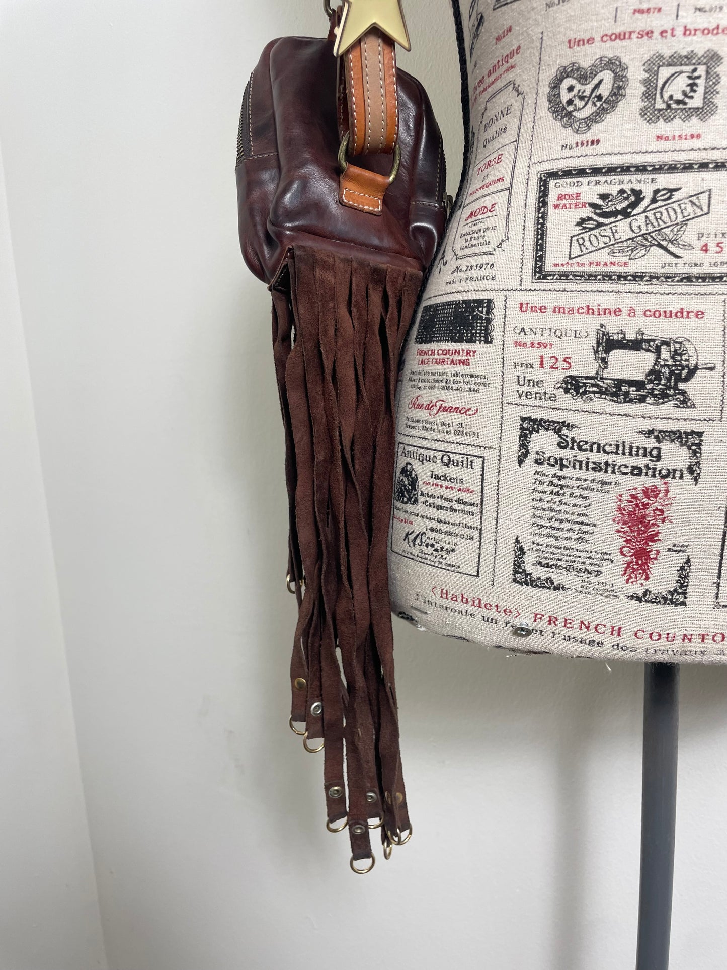Dsqaured2 Spring 2001 Vintage Fringe Crossbody Pouch