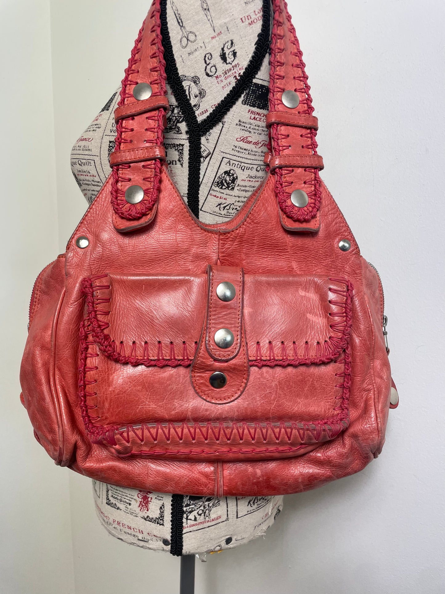 Chloé Silverado Vintage Coral Shoulder Bag
