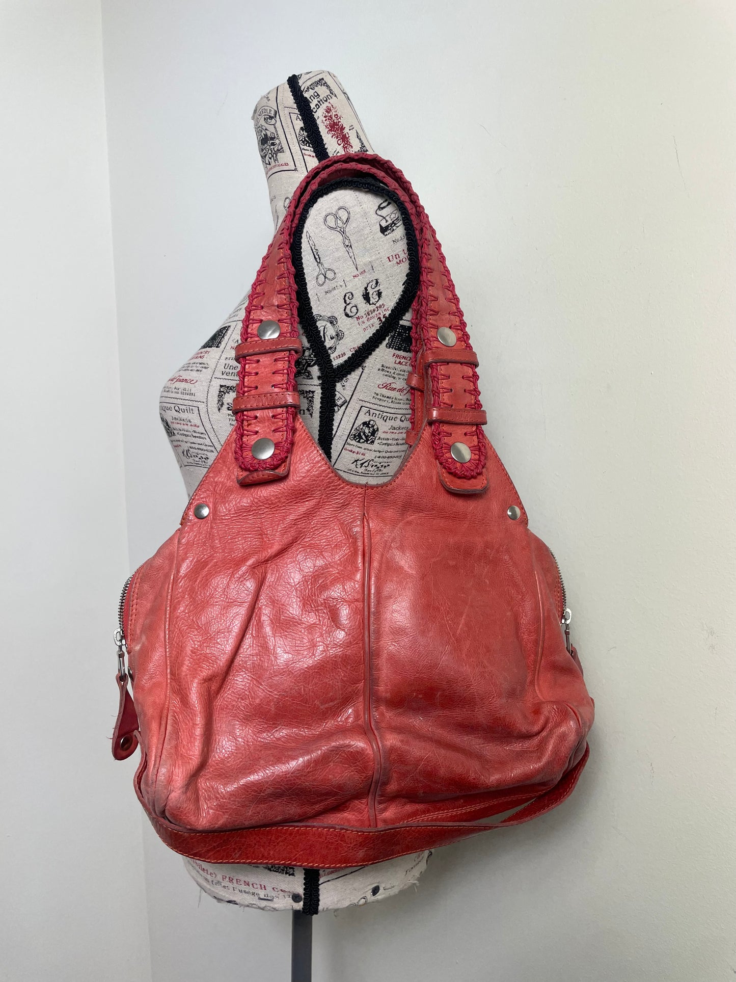 Chloe Silverado Vintage Coral Shoulder Bag