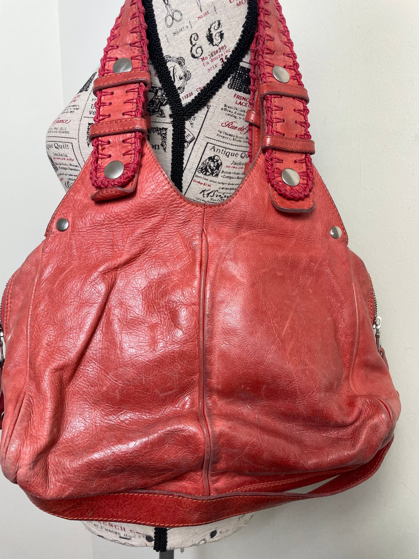 Chloe Silverado Vintage Coral Shoulder Bag
