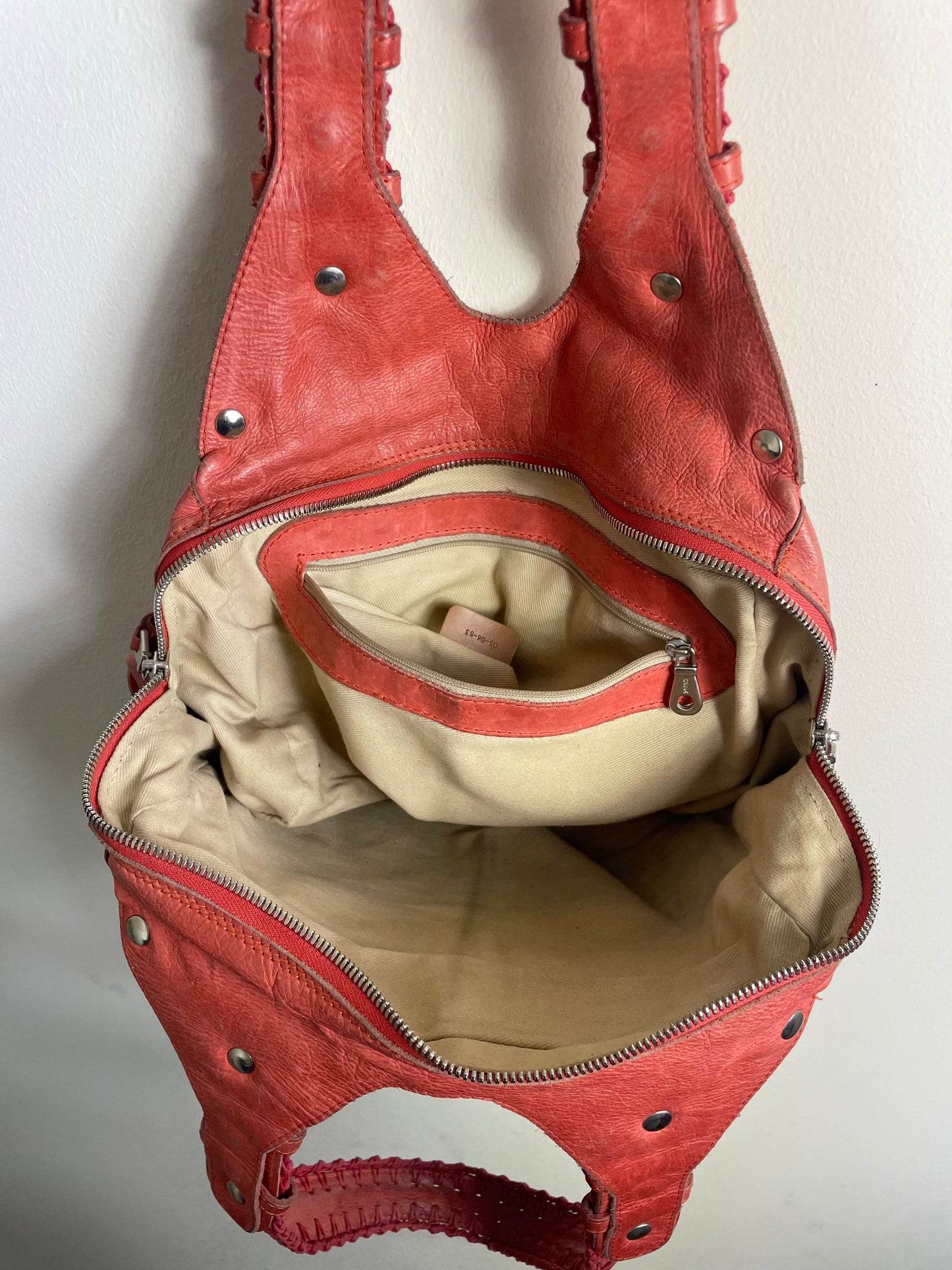 Chloe Silverado Vintage Coral Shoulder Bag