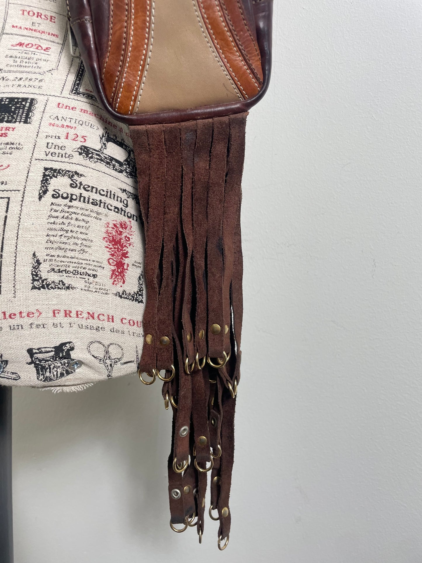 Dsqaured2 Spring 2001 Vintage Fringe Crossbody Pouch