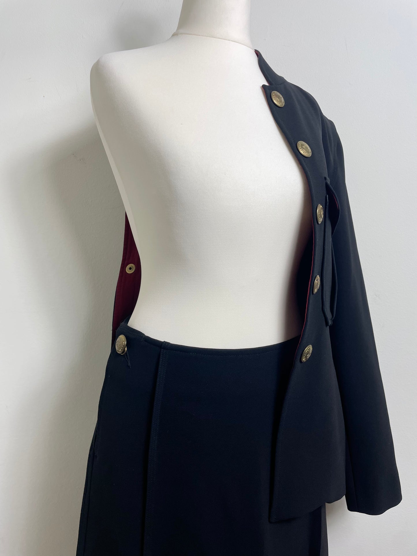 Jean Paul Gaultier Vintage Fall 1996 Military-Style Jacket & Skirt Set