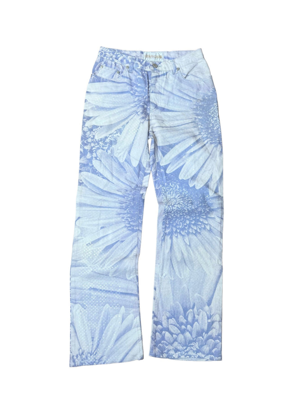 Roberto Cavalli SS 2000 Daisy Print Jeans