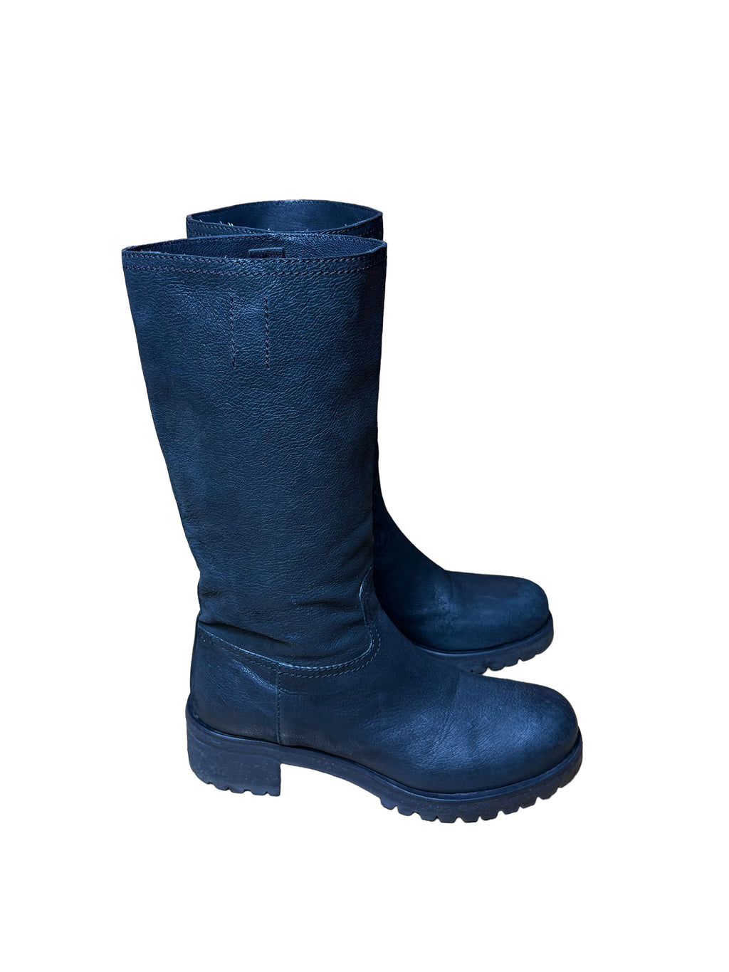 Prada Black Leather Boots