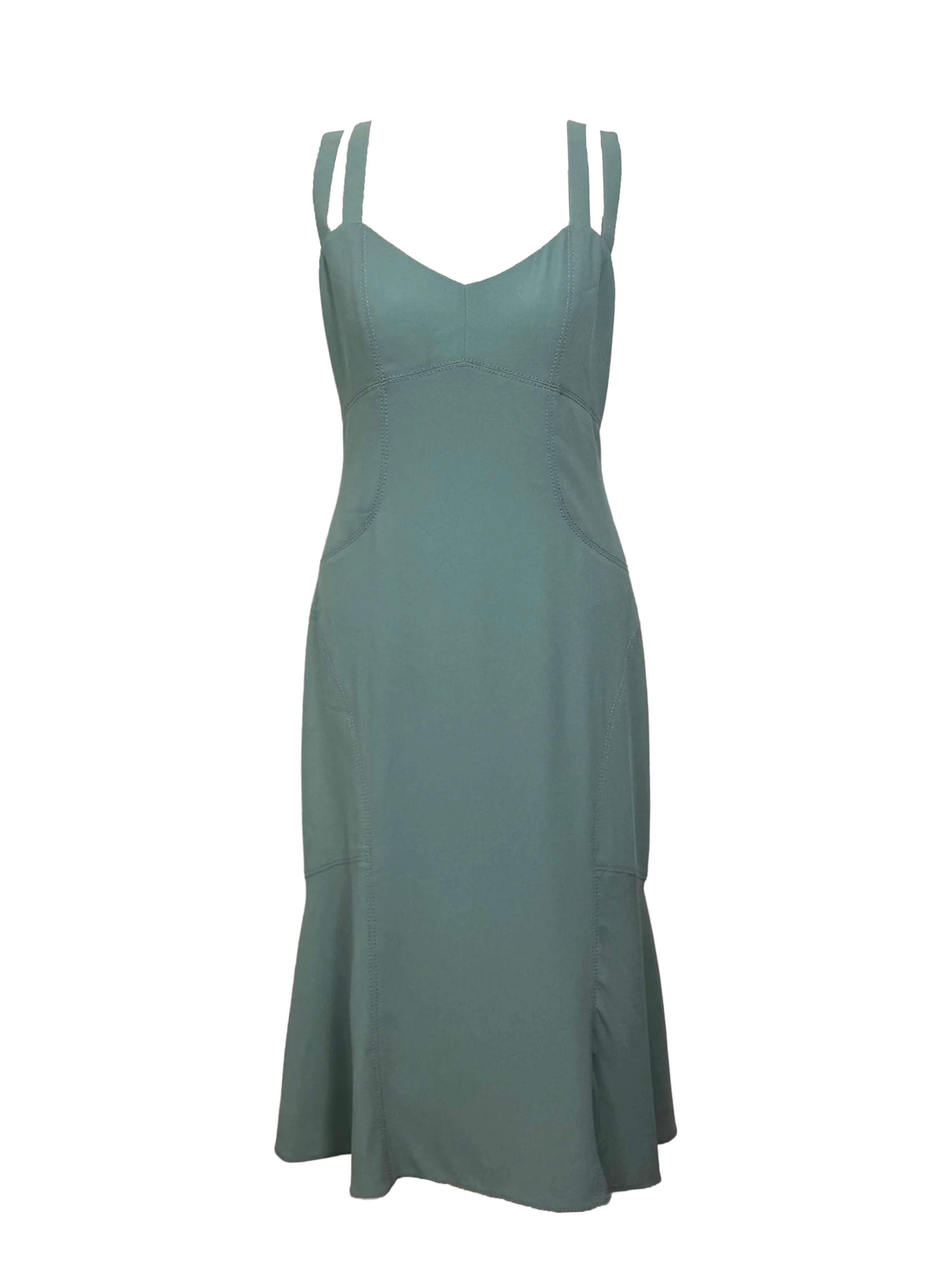 Anna Molinari Double Strap Midi Dress