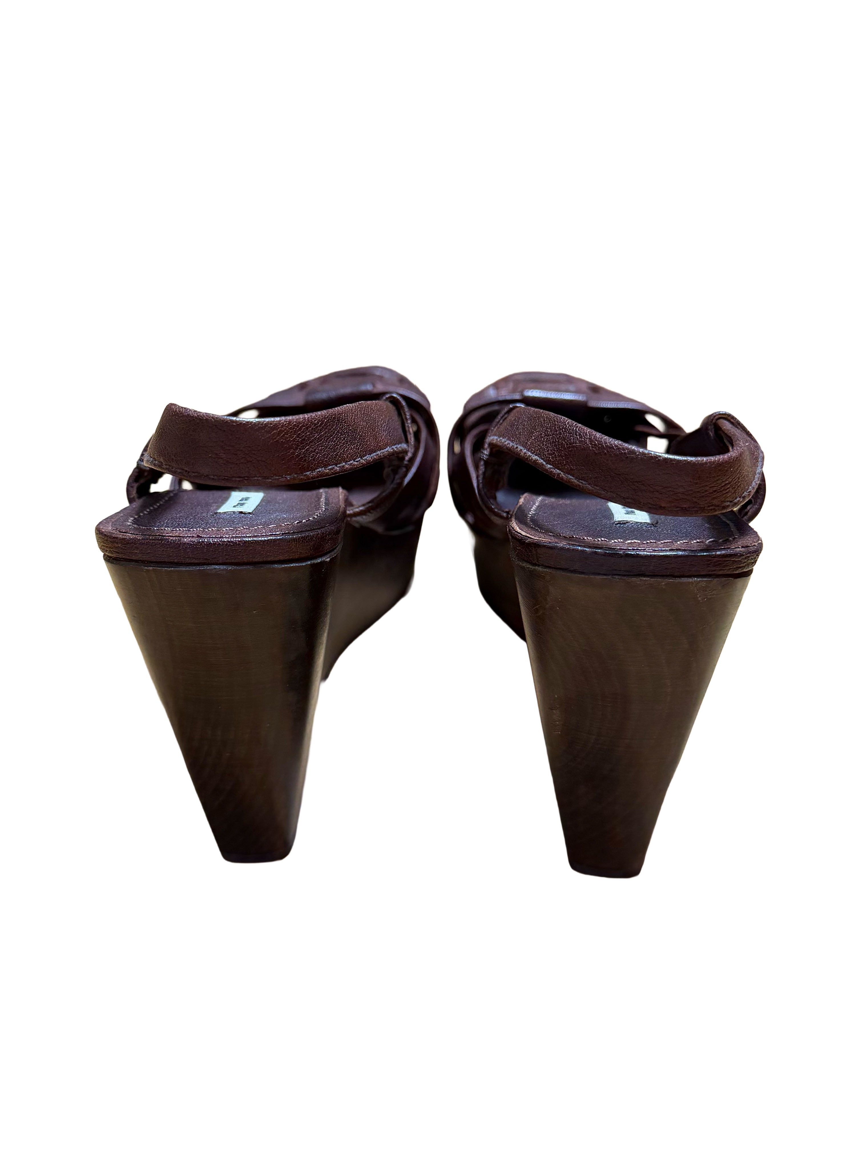 Miu Miu Wedge Slingback Sandals