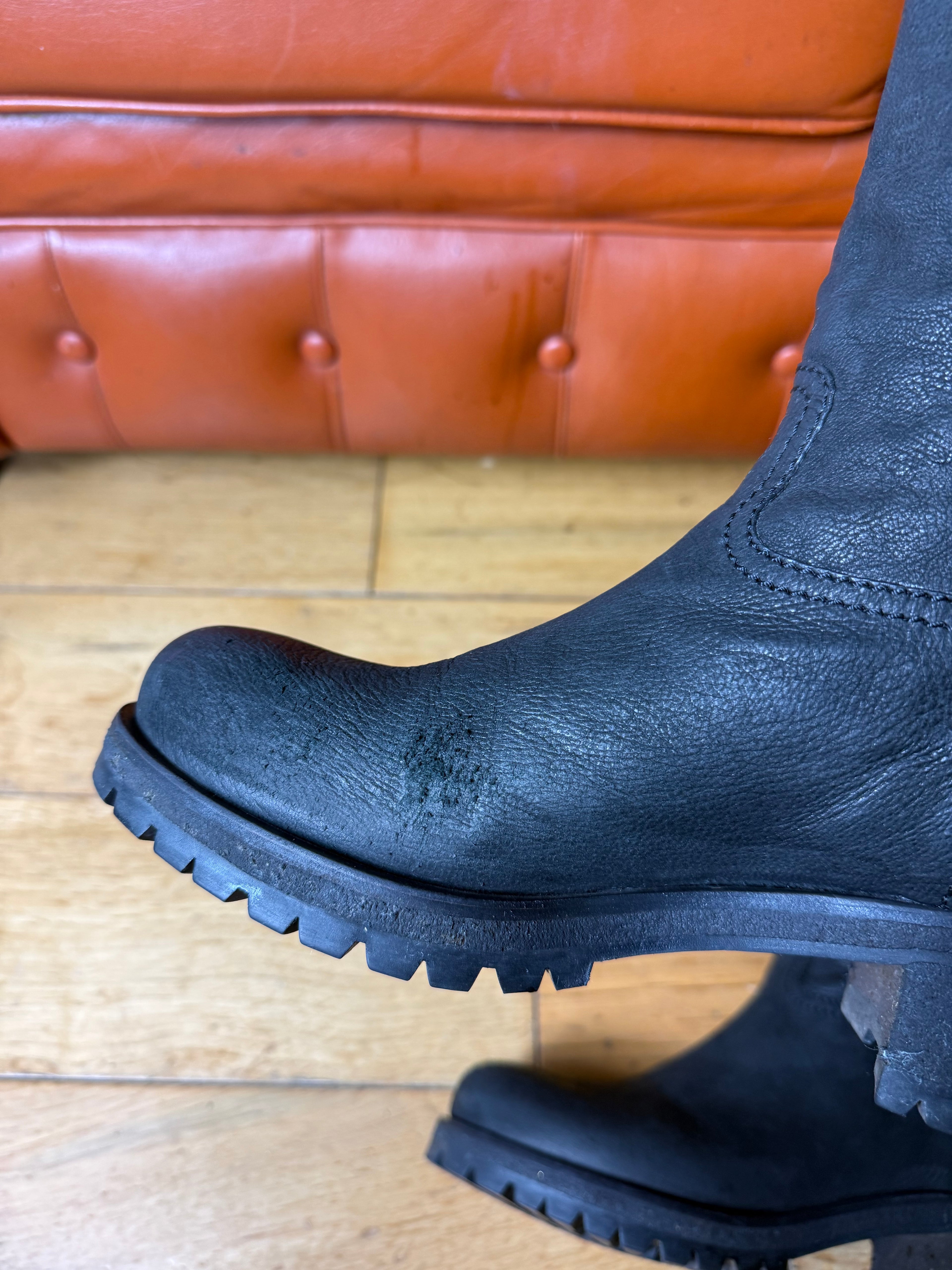 Prada Black Leather Boots