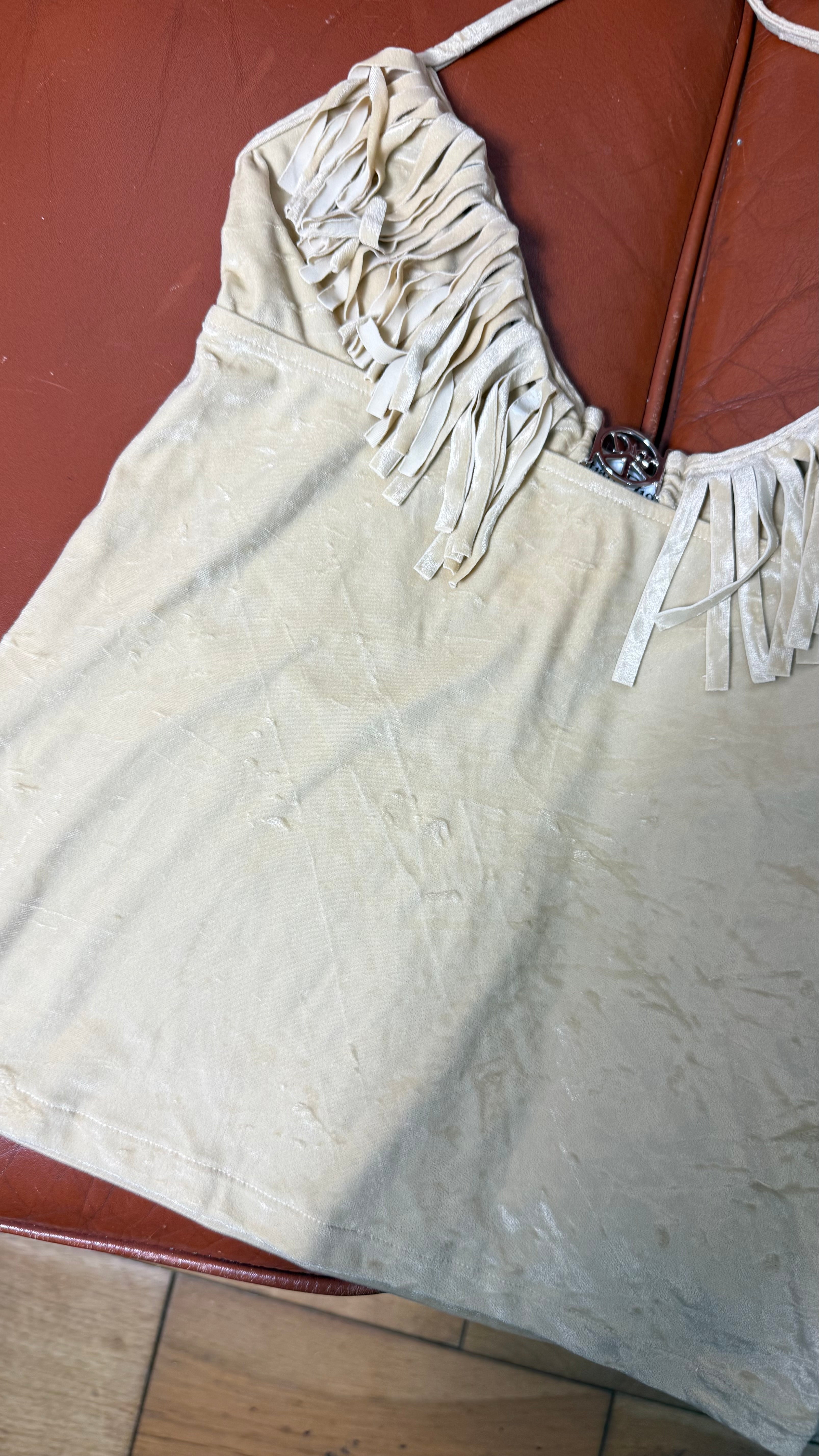 Dior SS2005 Peace & Love Fringe Cami Top