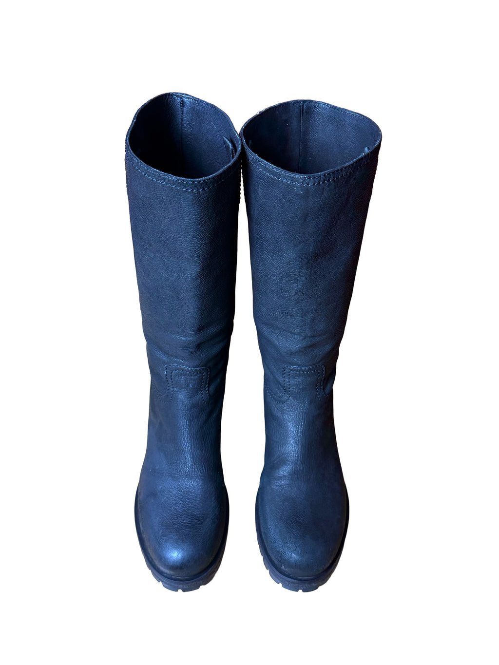 Prada Black Leather Boots