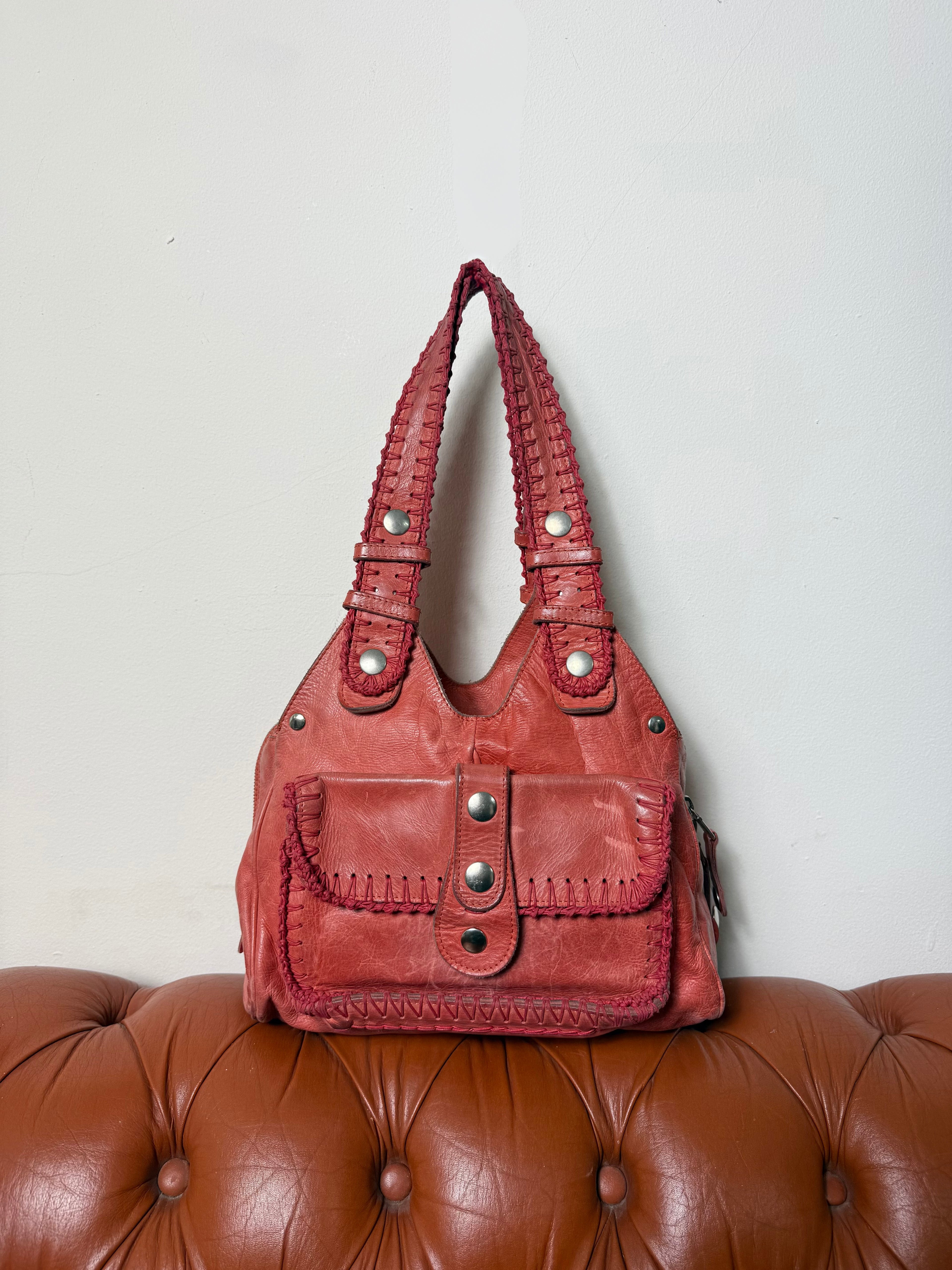 Chloé Silverado Vintage Coral Shoulder Bag