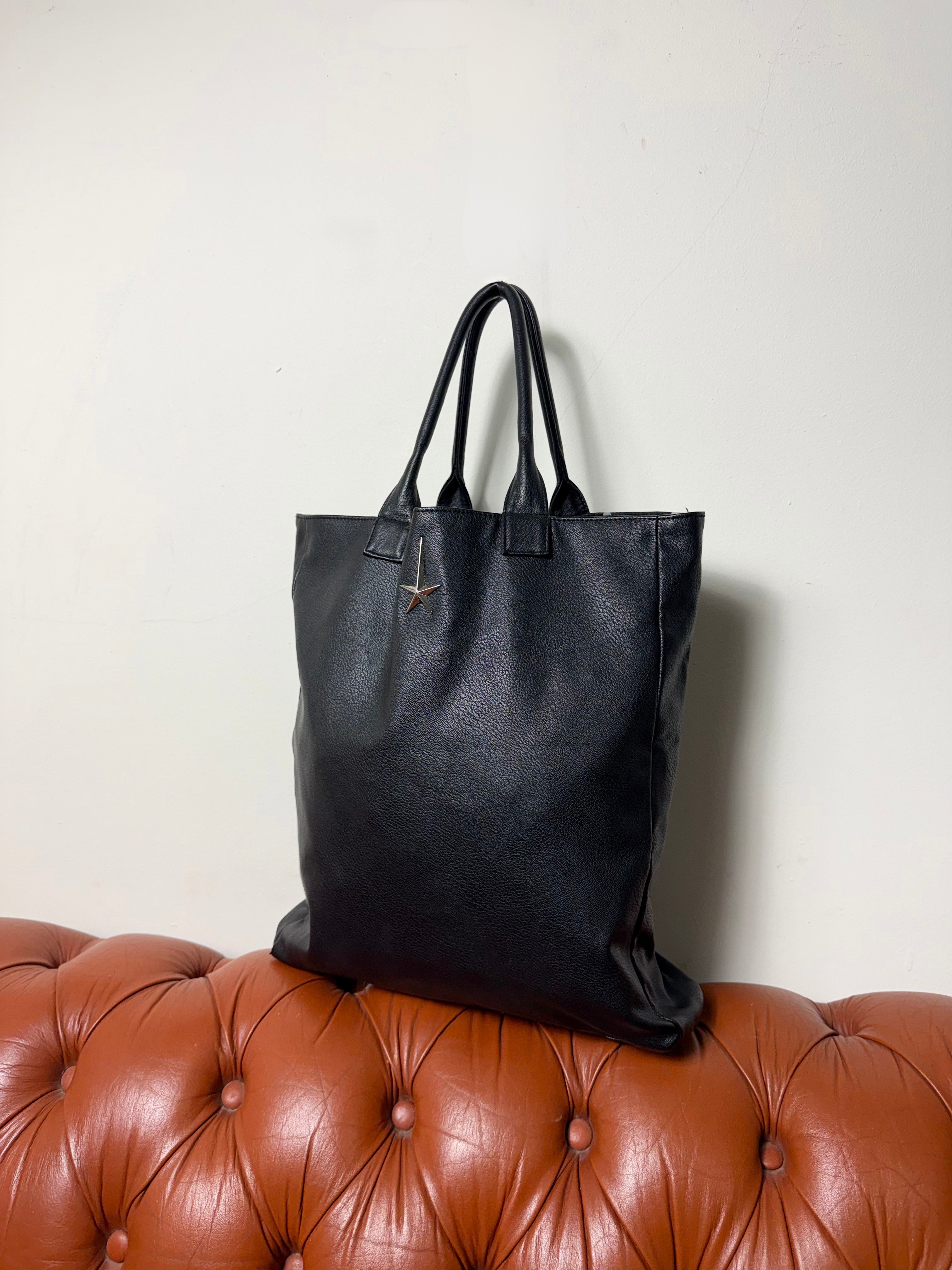 Thierry Mugler Black Shopper Tote Bag