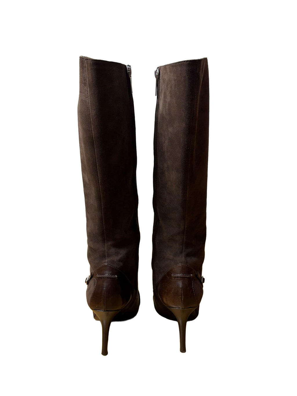 Dior Suede Buckle Boots