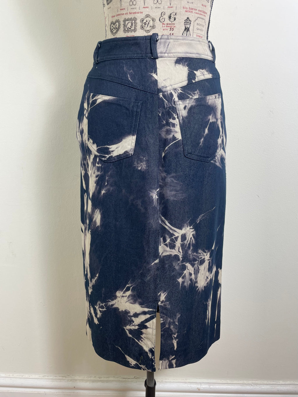 Celine Spring 2000 Vintage Tie Dye Midi Skirt