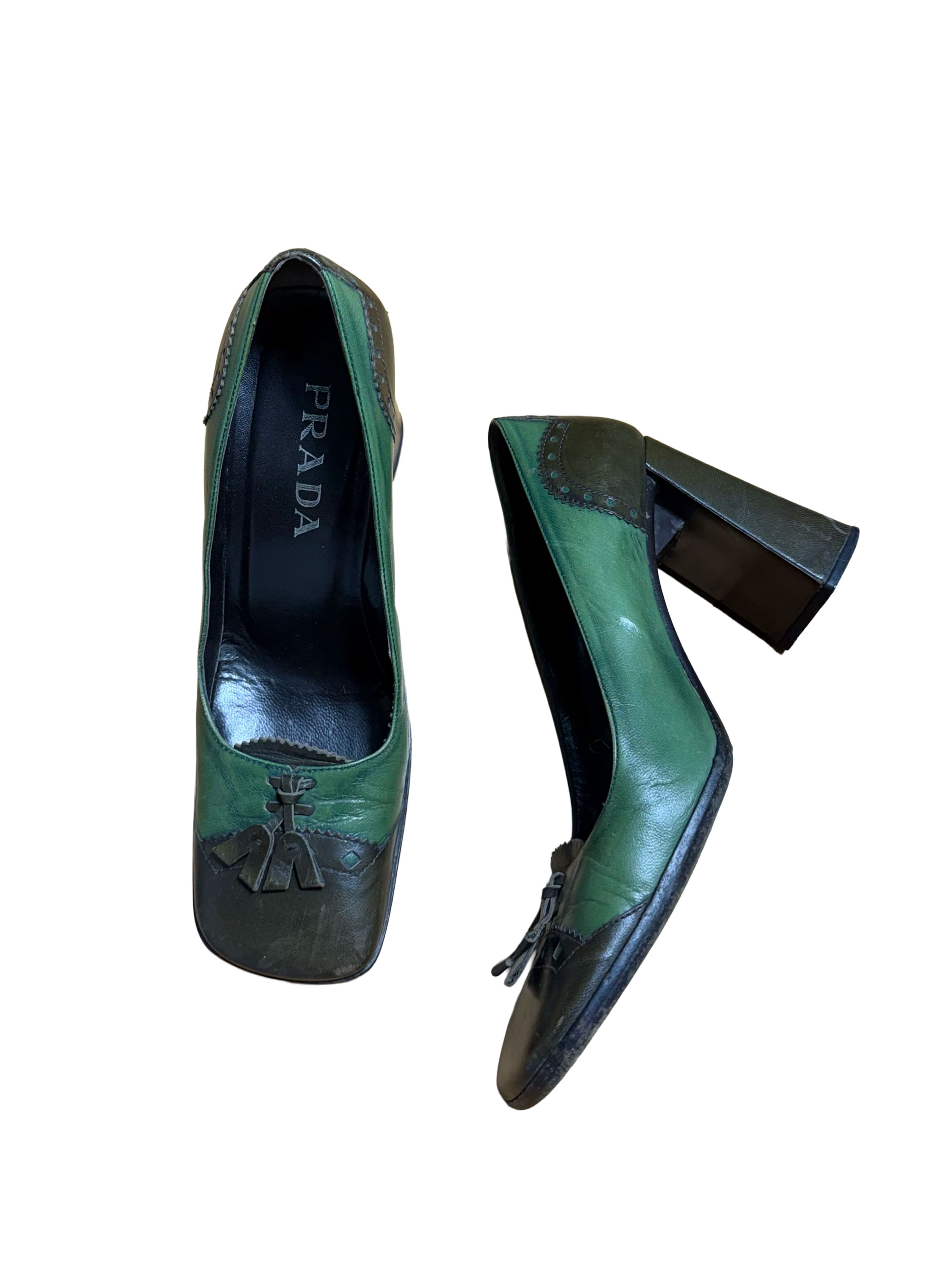 Prada FW 1999 Leather Tassel Heels