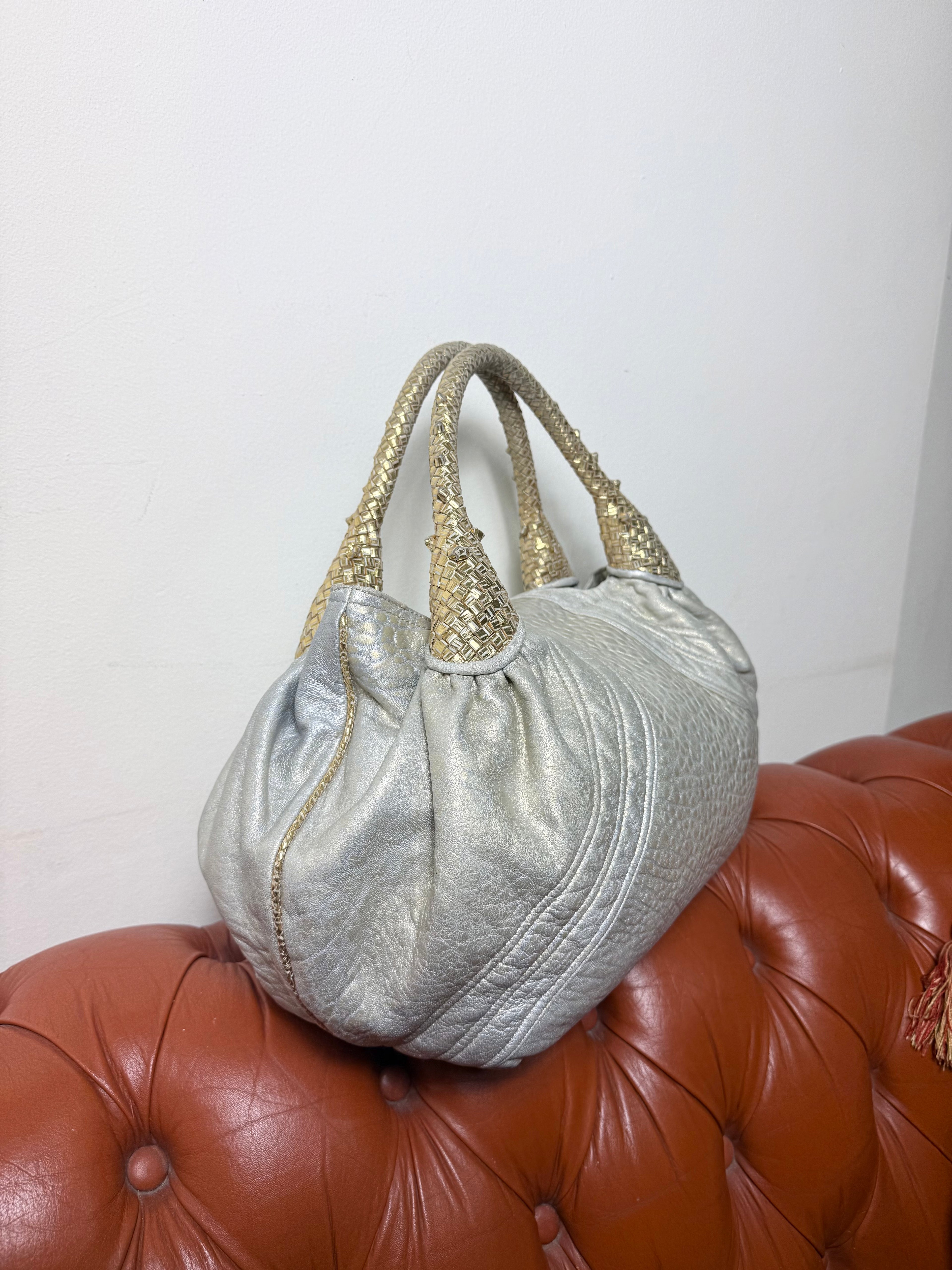 Gold & Silver Metallic Nappa Fendi Spy Bag