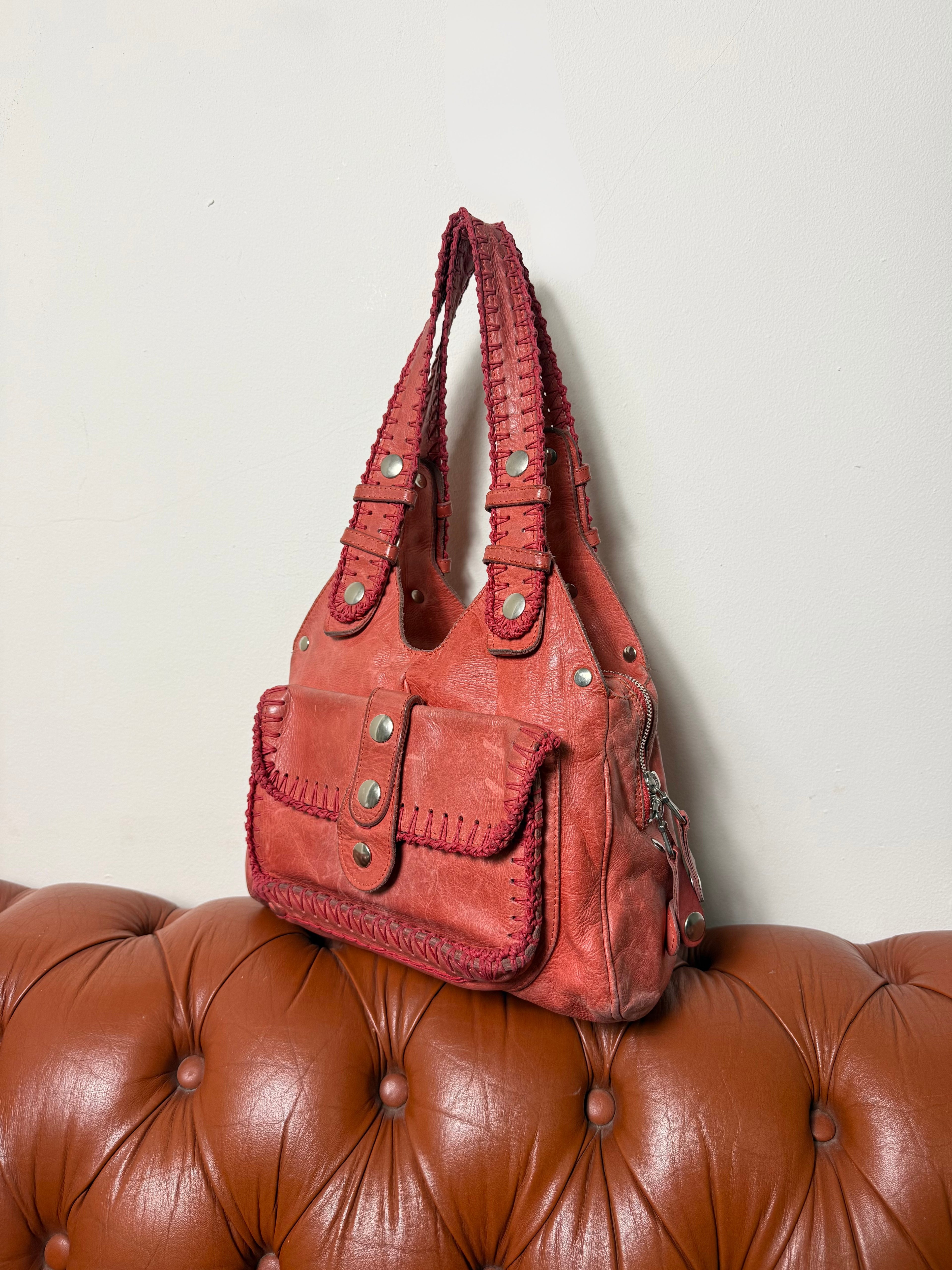 Chloé Silverado Vintage Coral Shoulder Bag