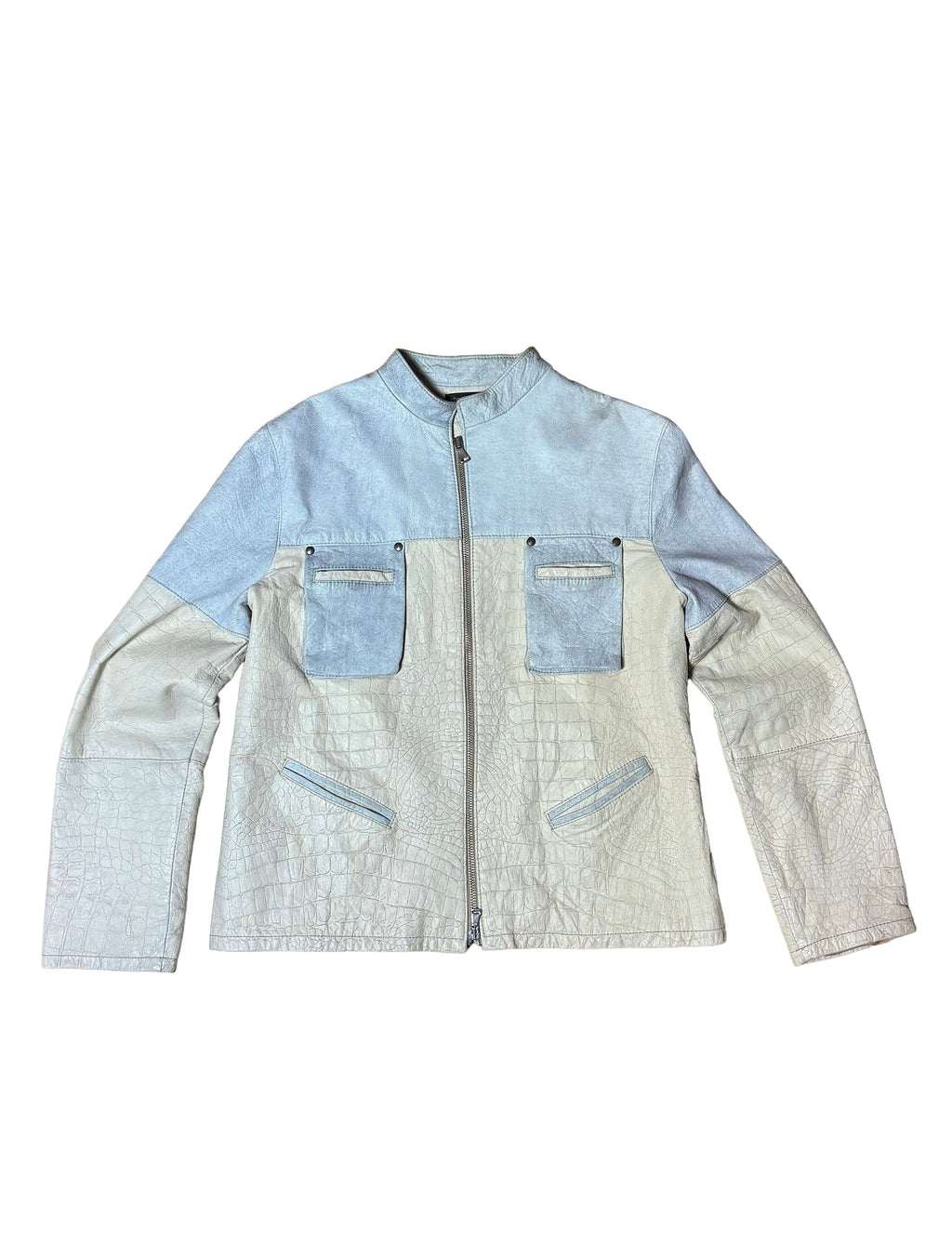 Roberto Cavalli Two Tone Leather Jacket