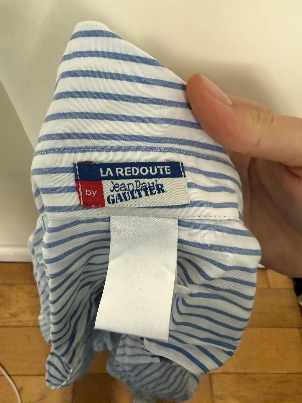 Jean Paul Gaultier La Redoute Cut-Out Stripped Shirt