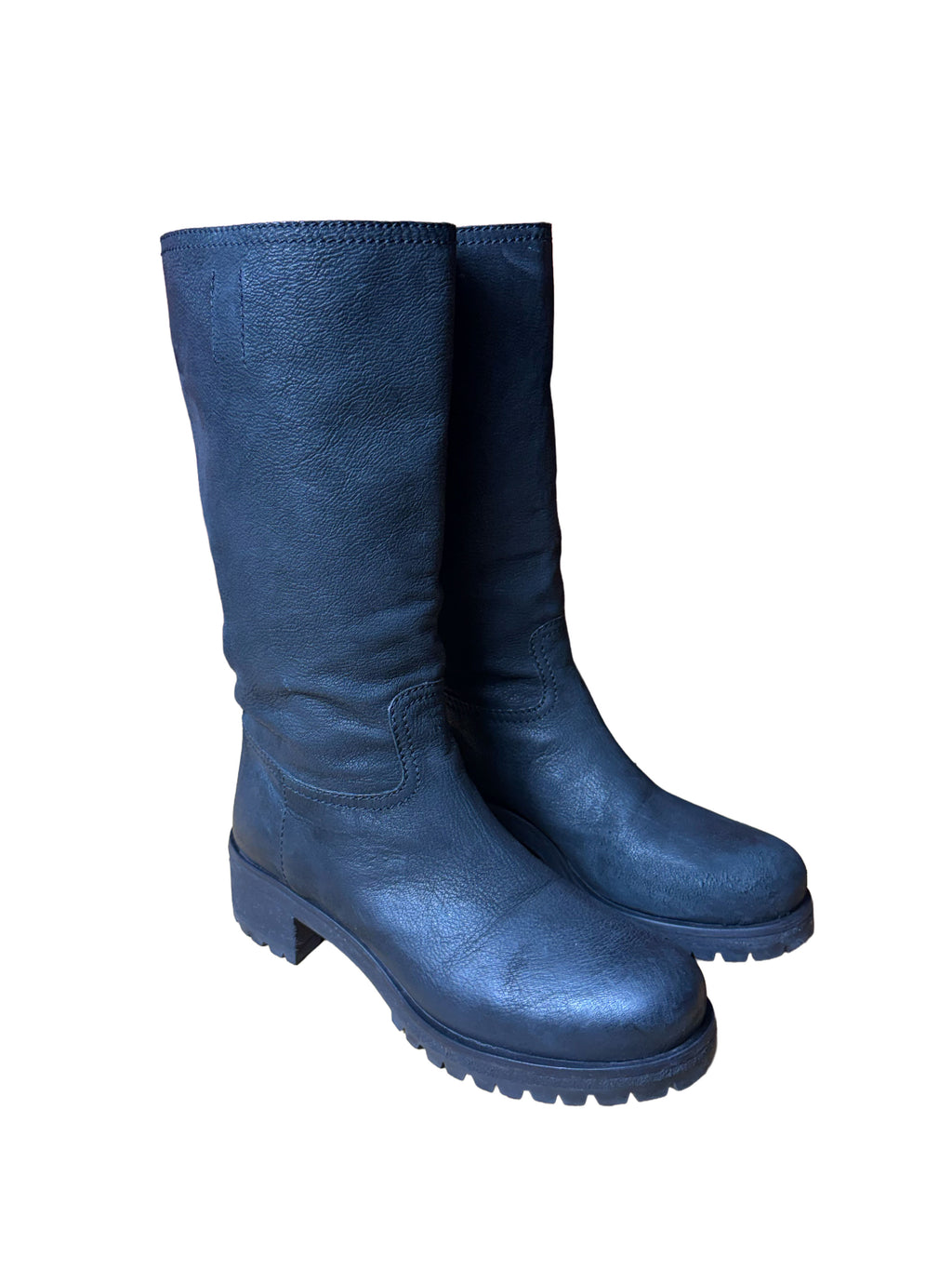 Prada Black Leather Boots