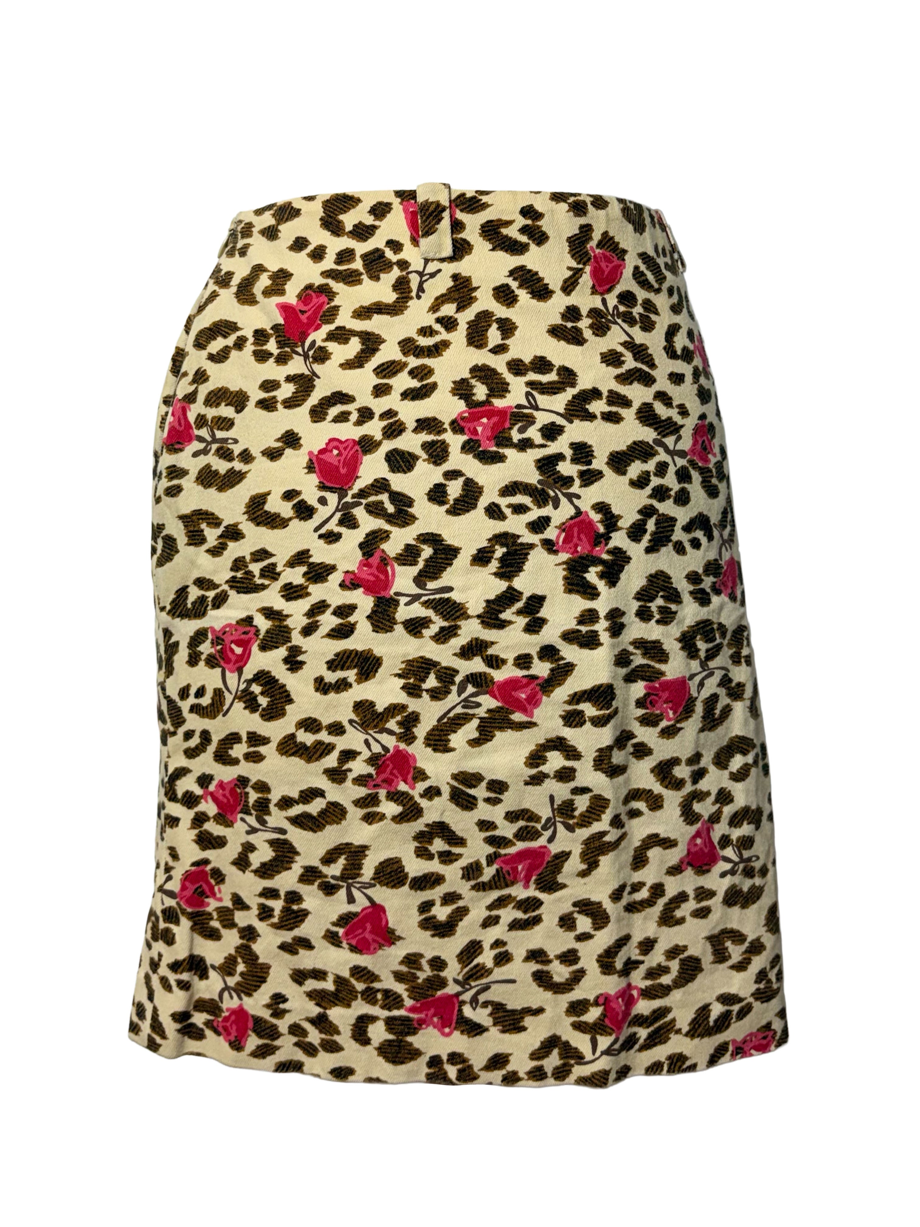 Anna Molinari Leopard Print Mini Skirt