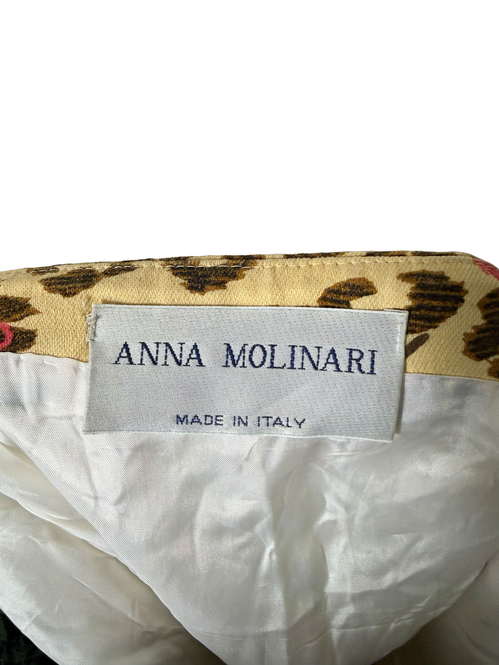 Anna Molinari Leopard Print Mini Skirt