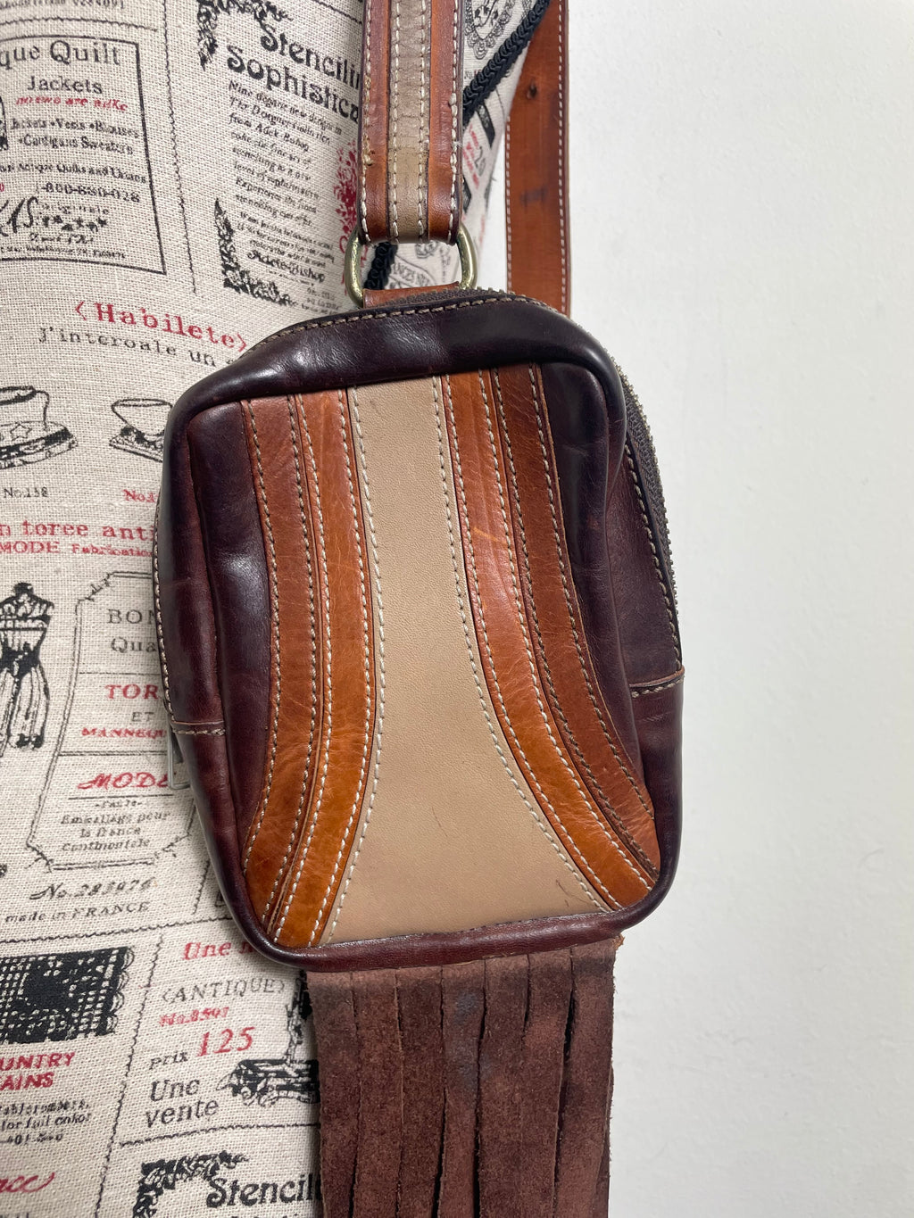 Dsqaured2 Spring 2001 Vintage Fringe Crossbody Pouch
