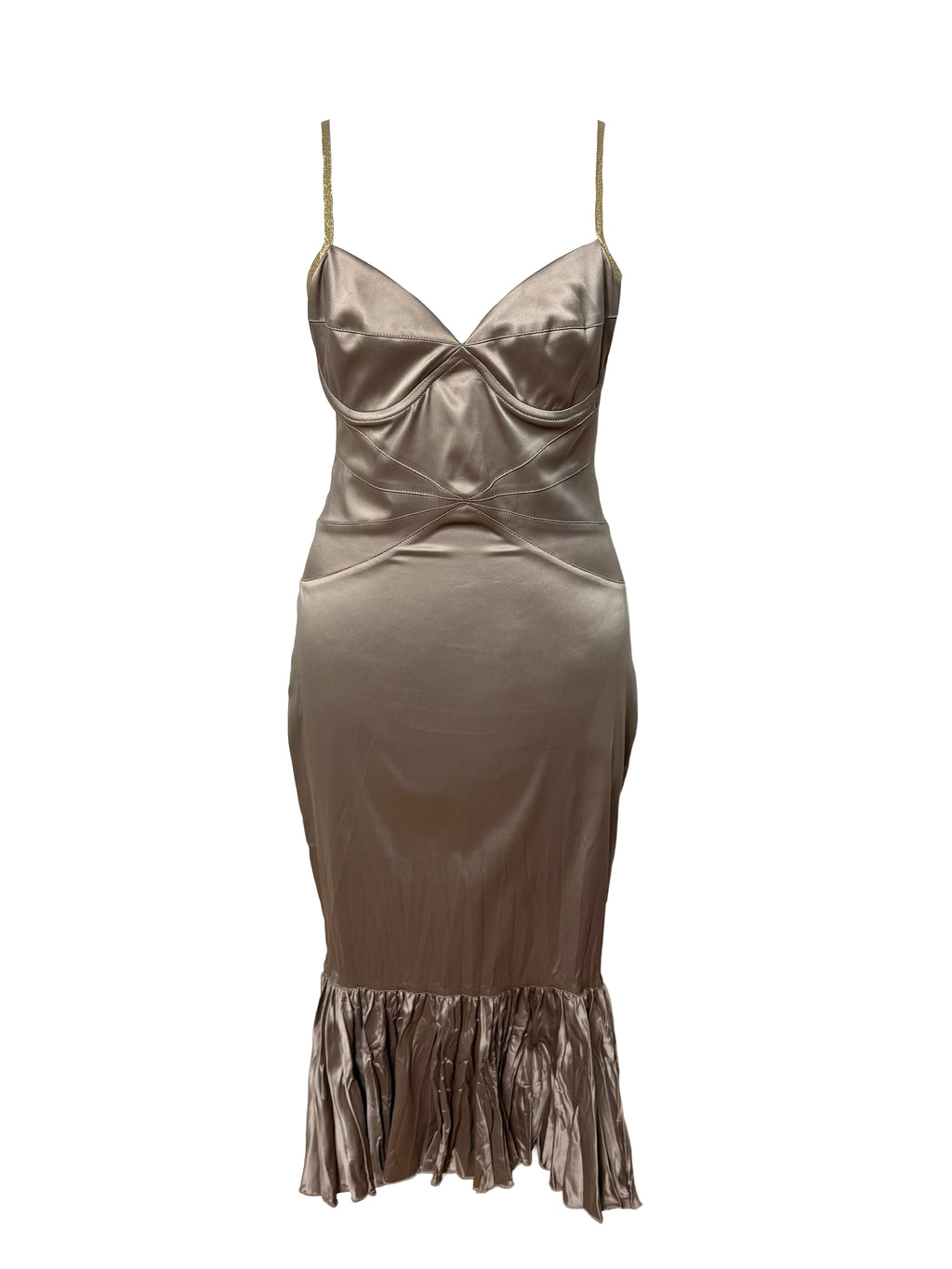 Just Cavalli Champagne Bodycon Dress