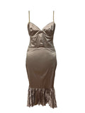 Just Cavalli Champagne Bodycon Dress