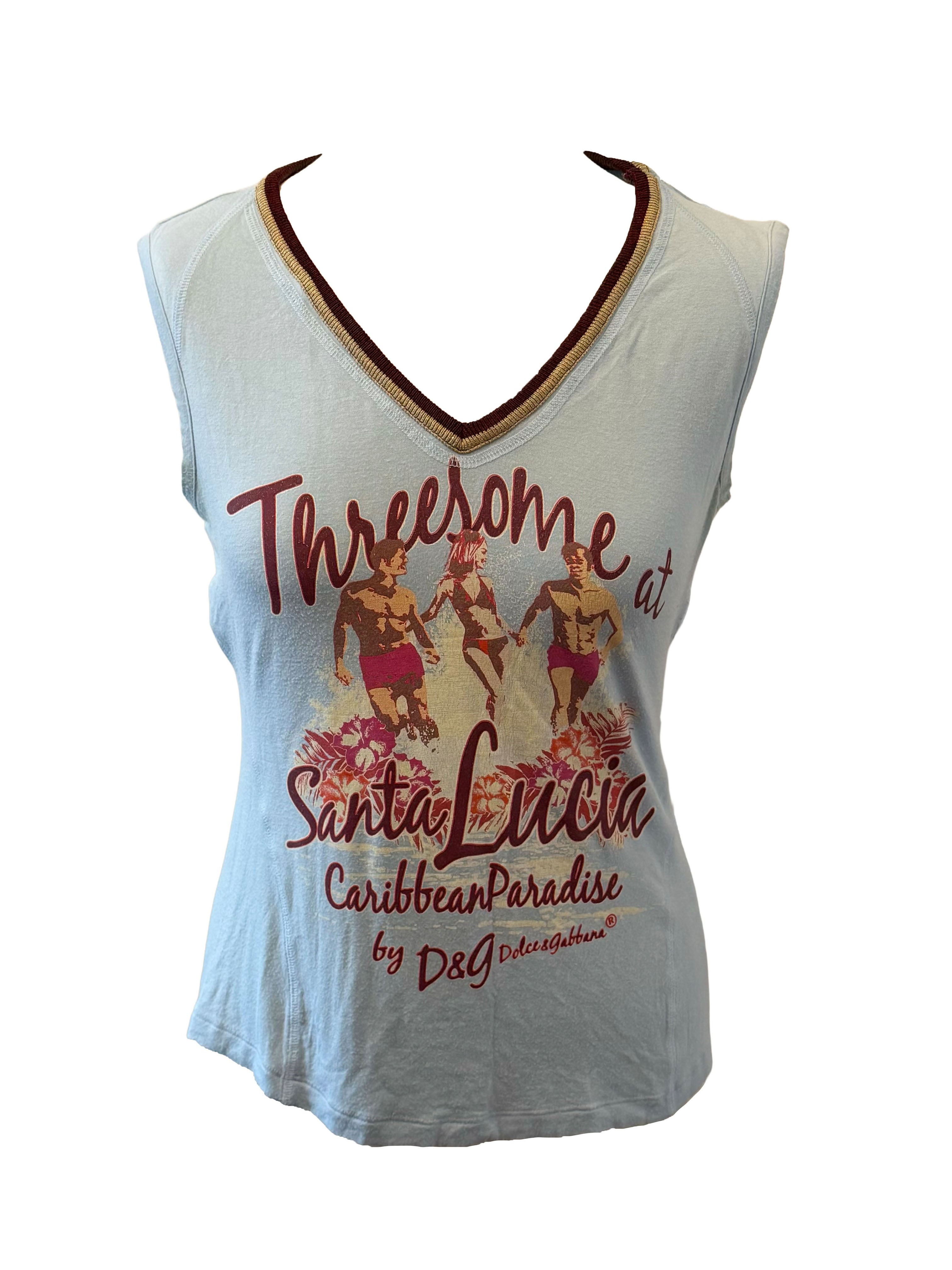 D&G 2004 Graphic Tank Top