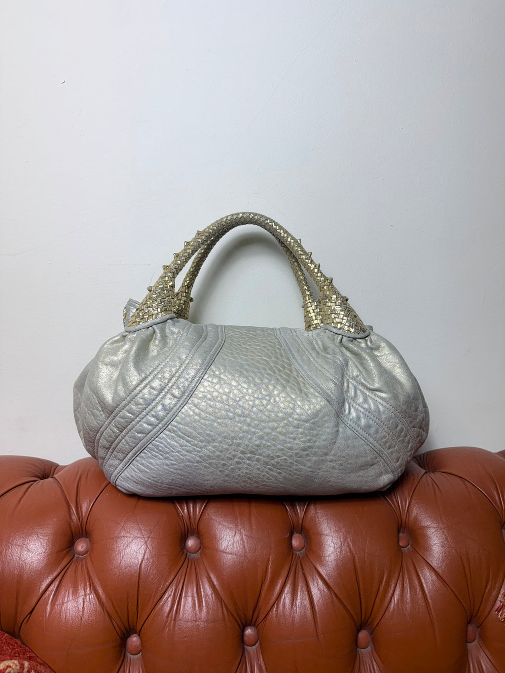 Gold & Silver Metallic Nappa Fendi Spy Bag