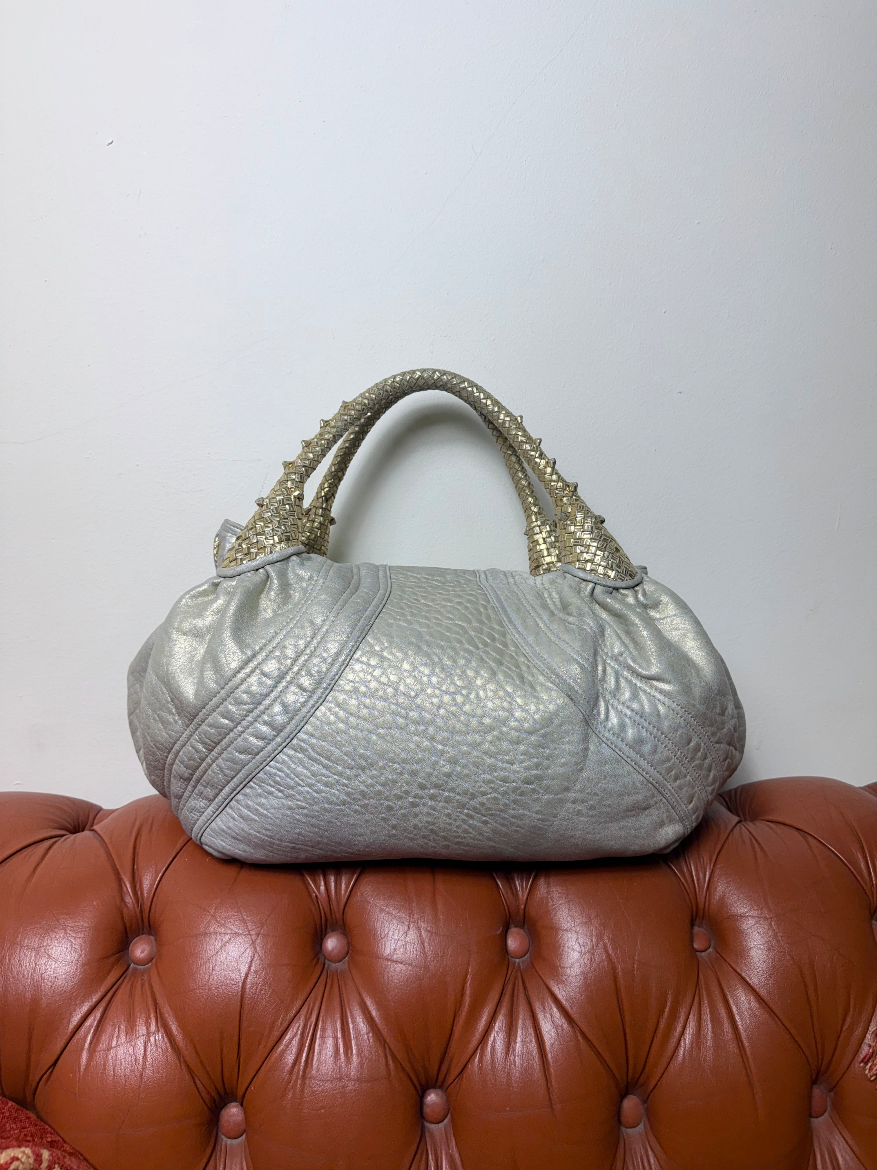 Gold & Silver Metallic Nappa Fendi Spy Bag