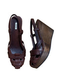 Miu Miu Wedge Slingback Sandals