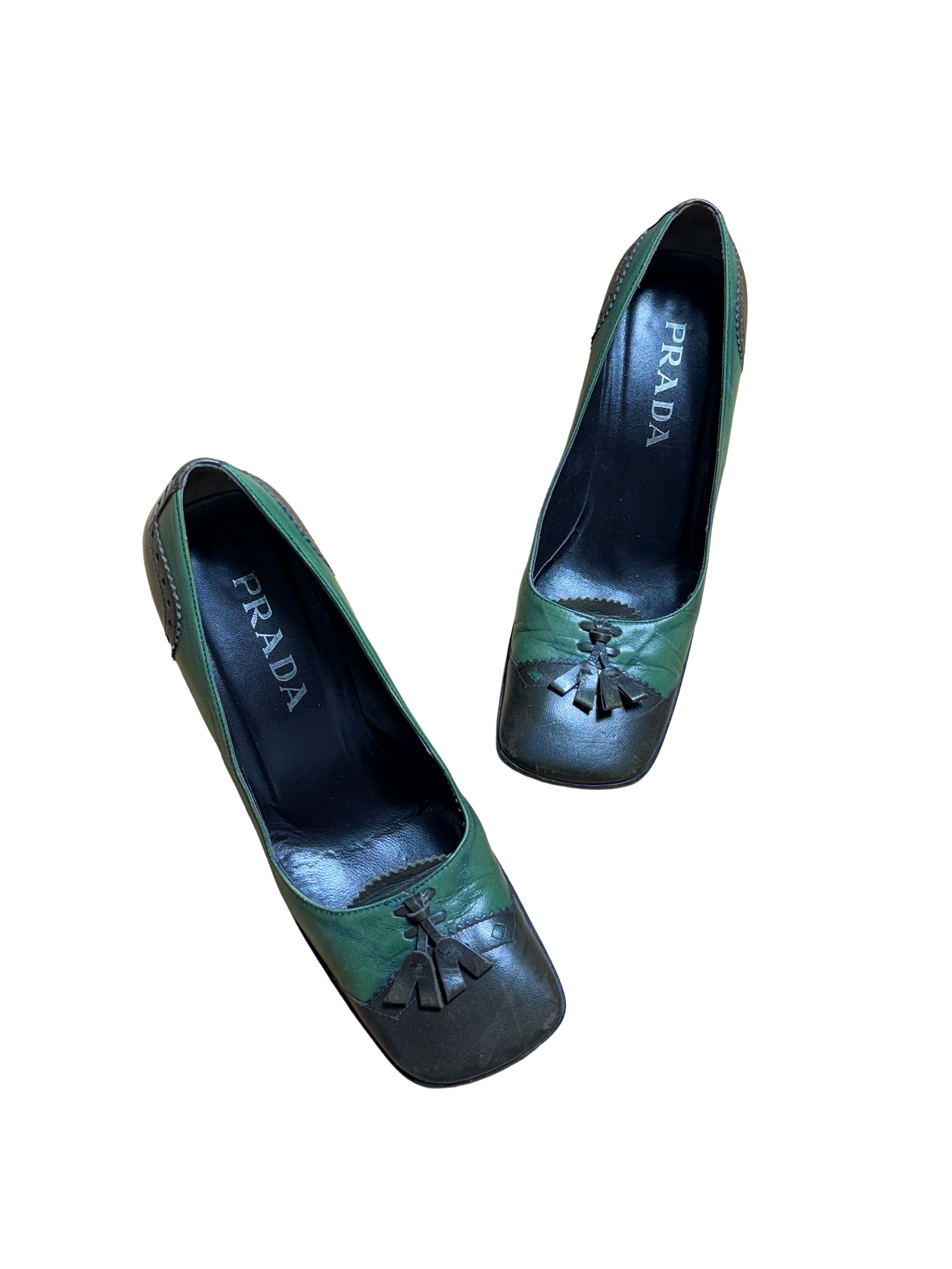 Prada FW 1999 Leather Tassel Heels