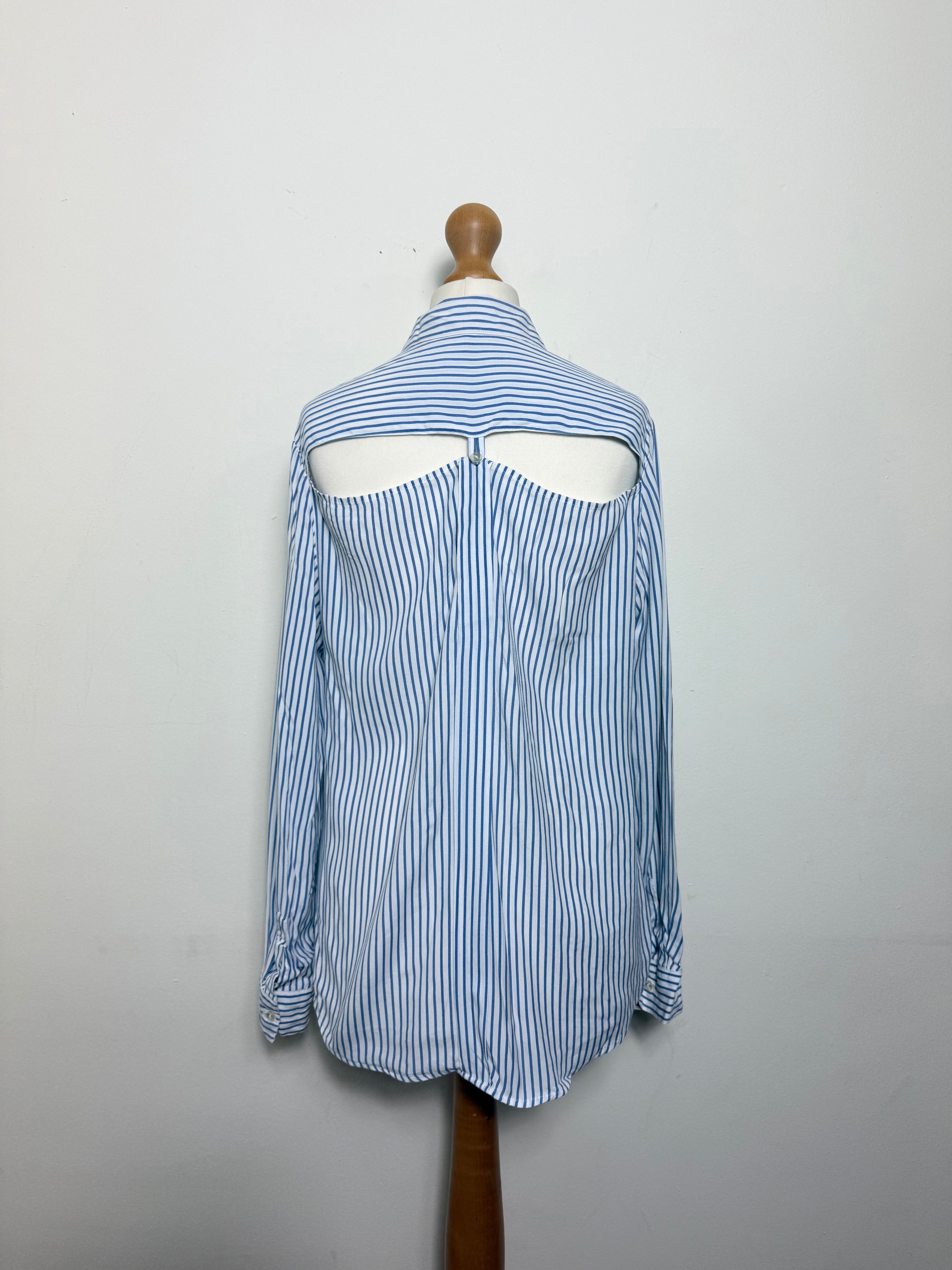 Jean Paul Gaultier La Redoute Cut-Out Stripped Shirt