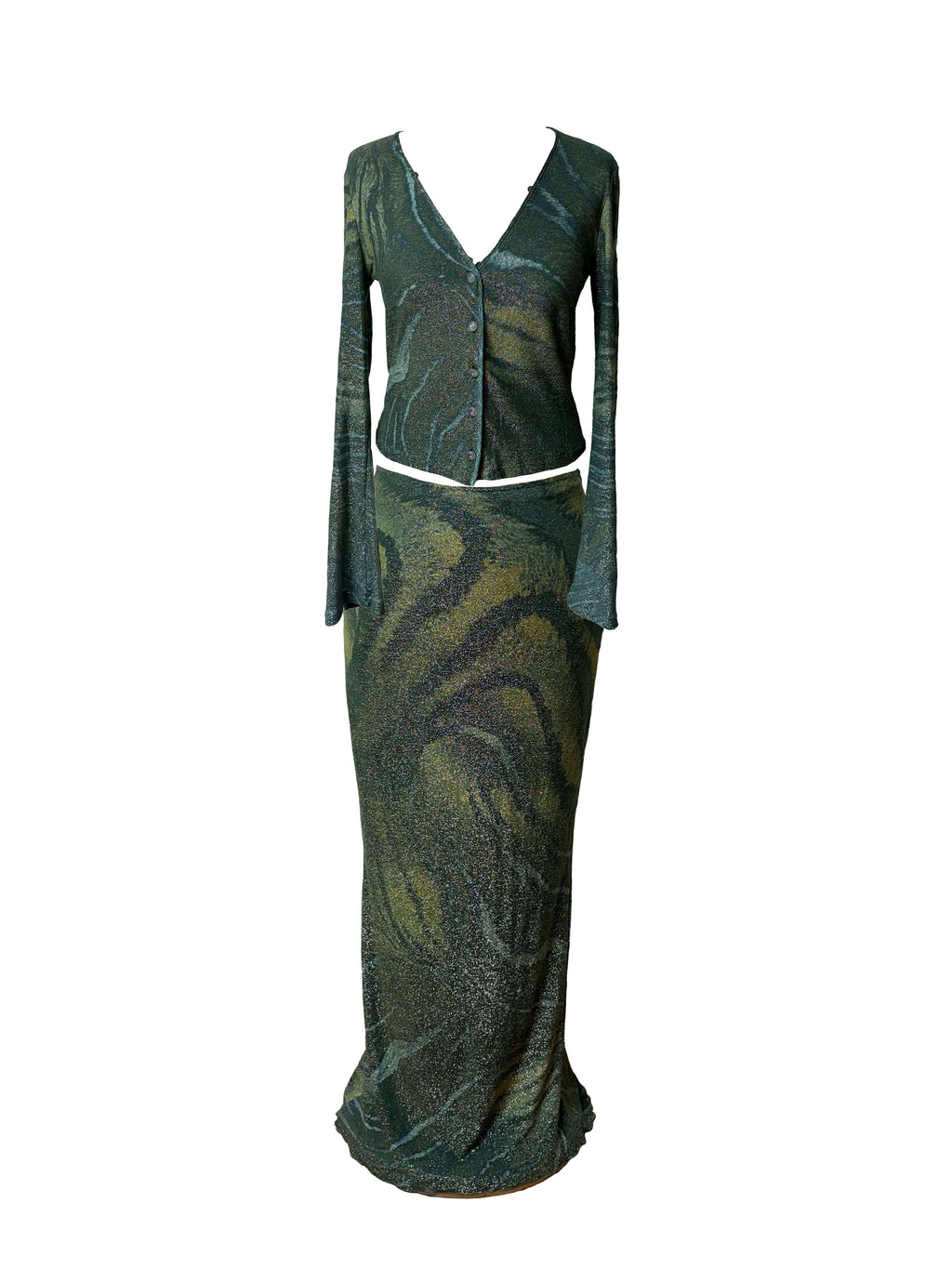 Roberto Cavalli Class Green Shimmer Set