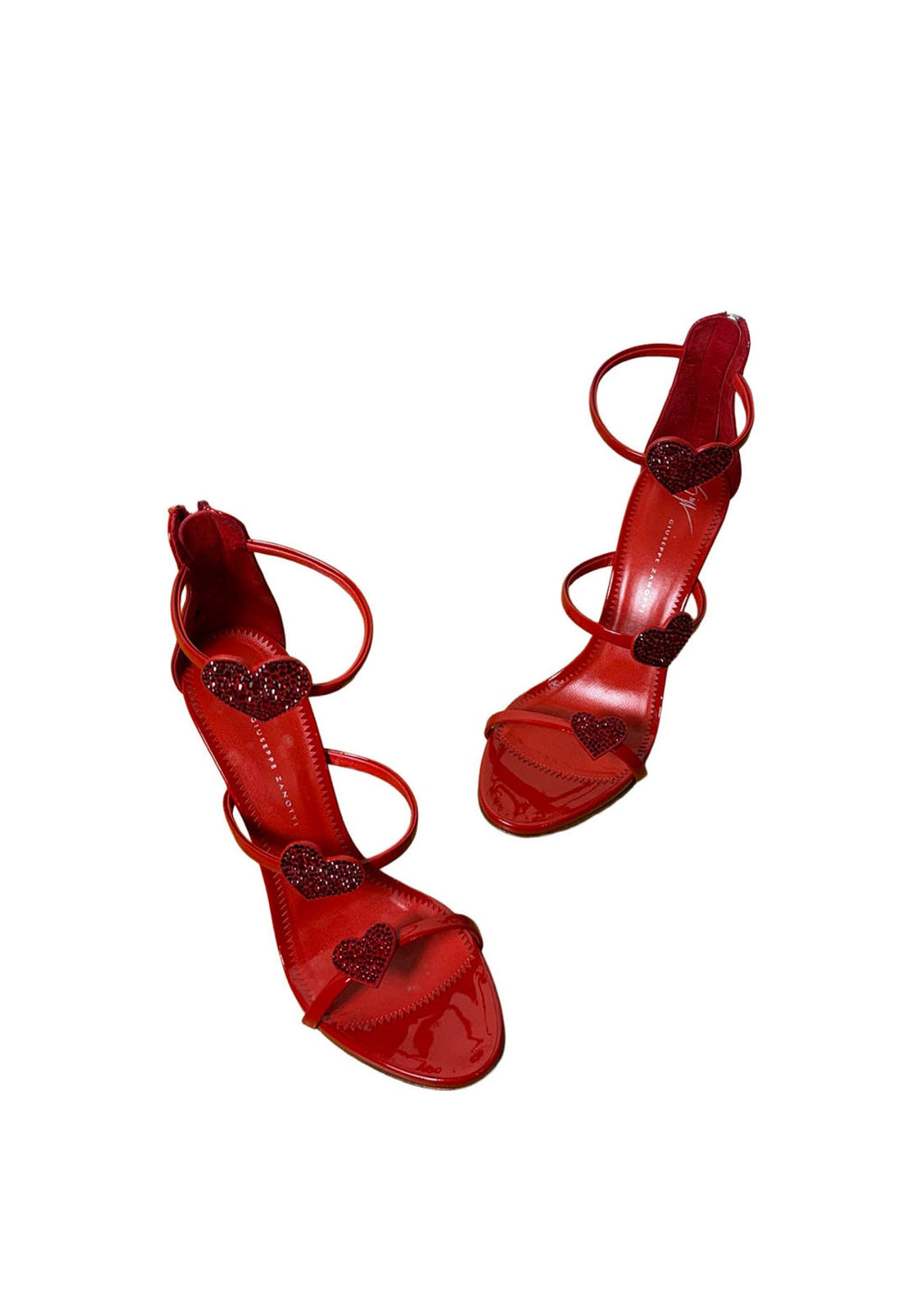 Giuseppe Zanotti Patent Leather Heart Heels