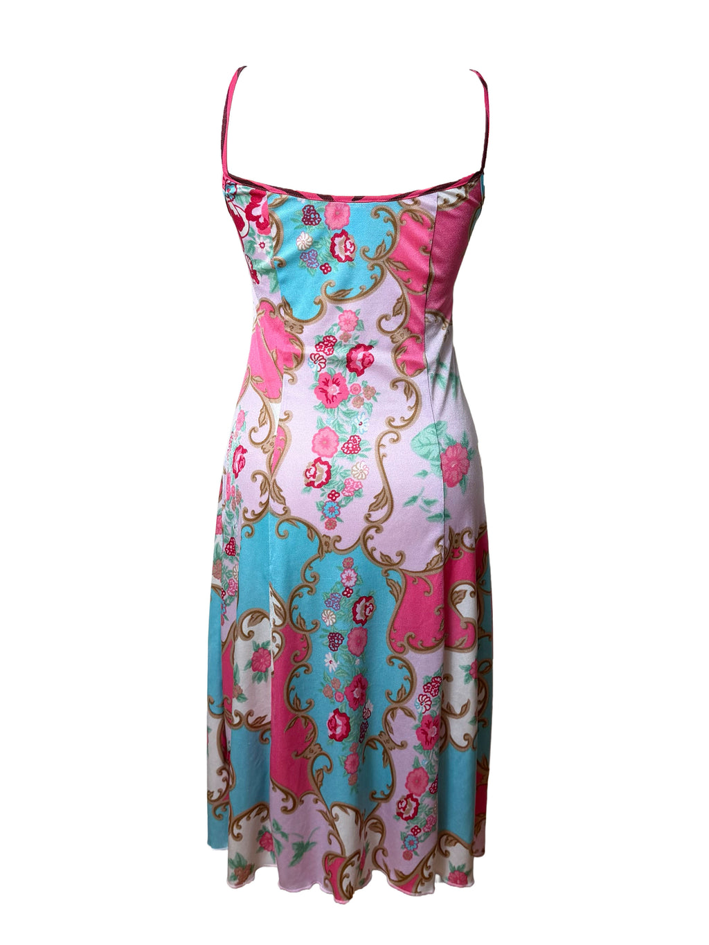 Blumarine Floral Print Midi Dress
