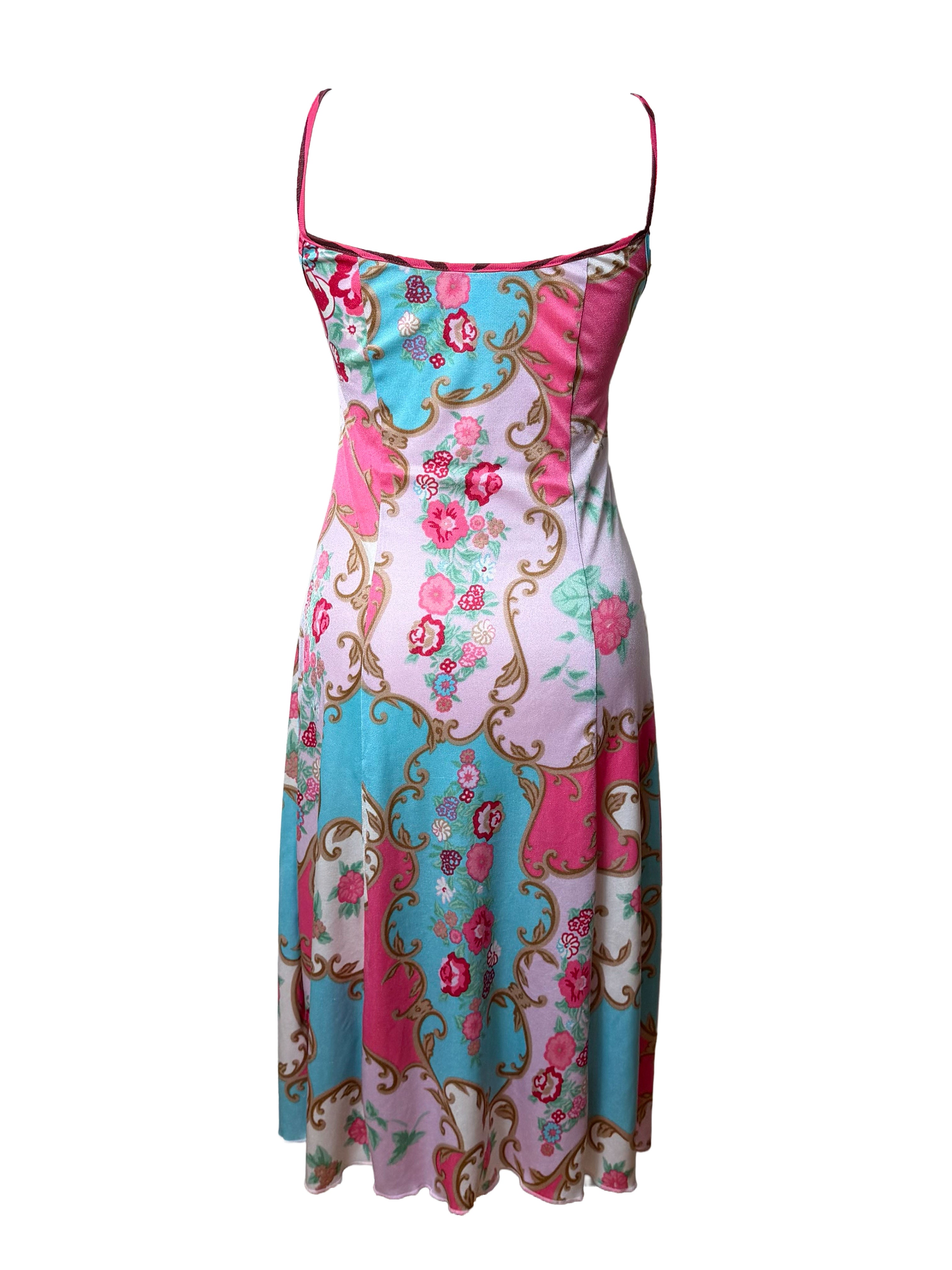 Blumarine Floral Print Midi Dress