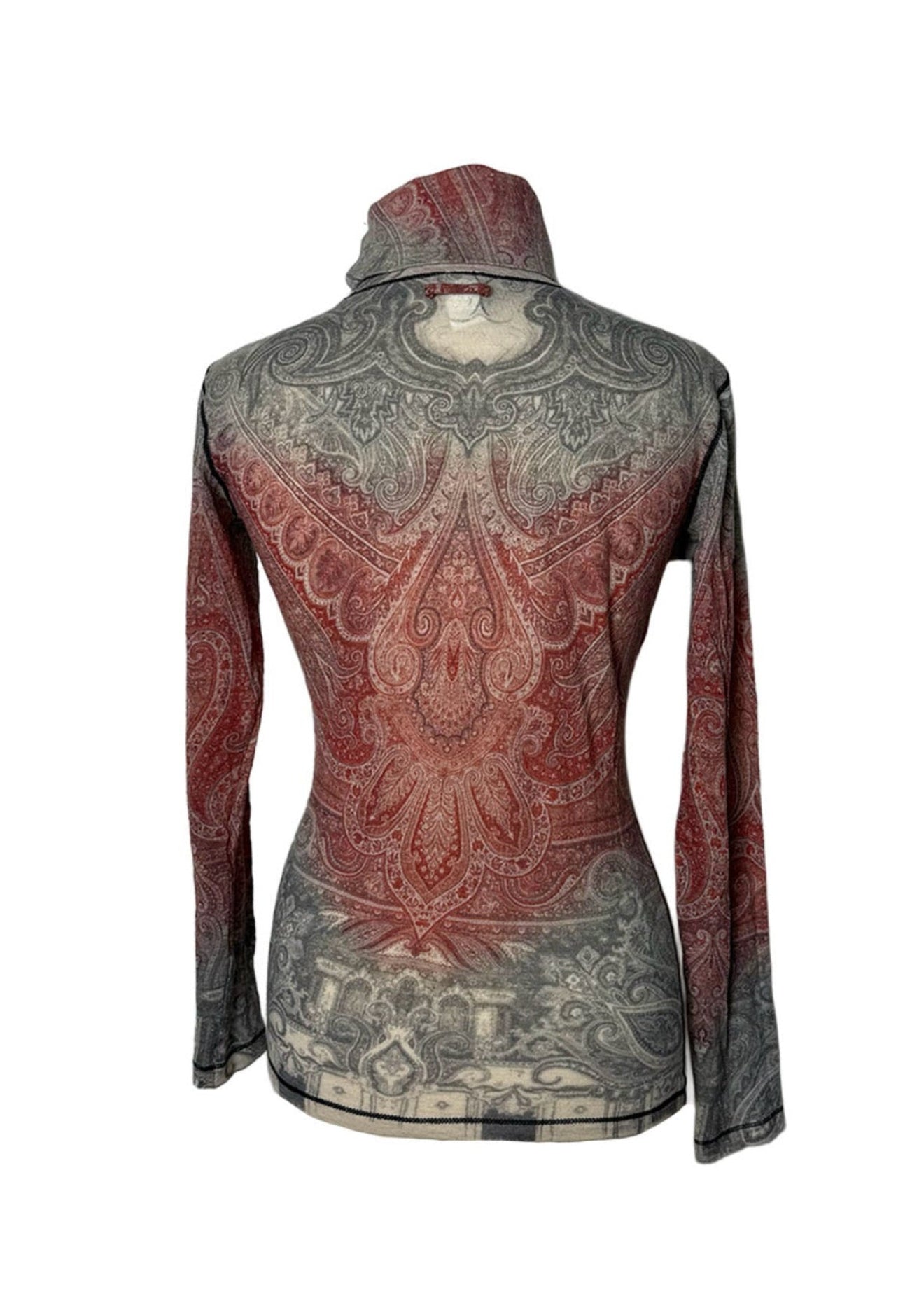 Jean Paul Gaultier Paisley Turtleneck Top