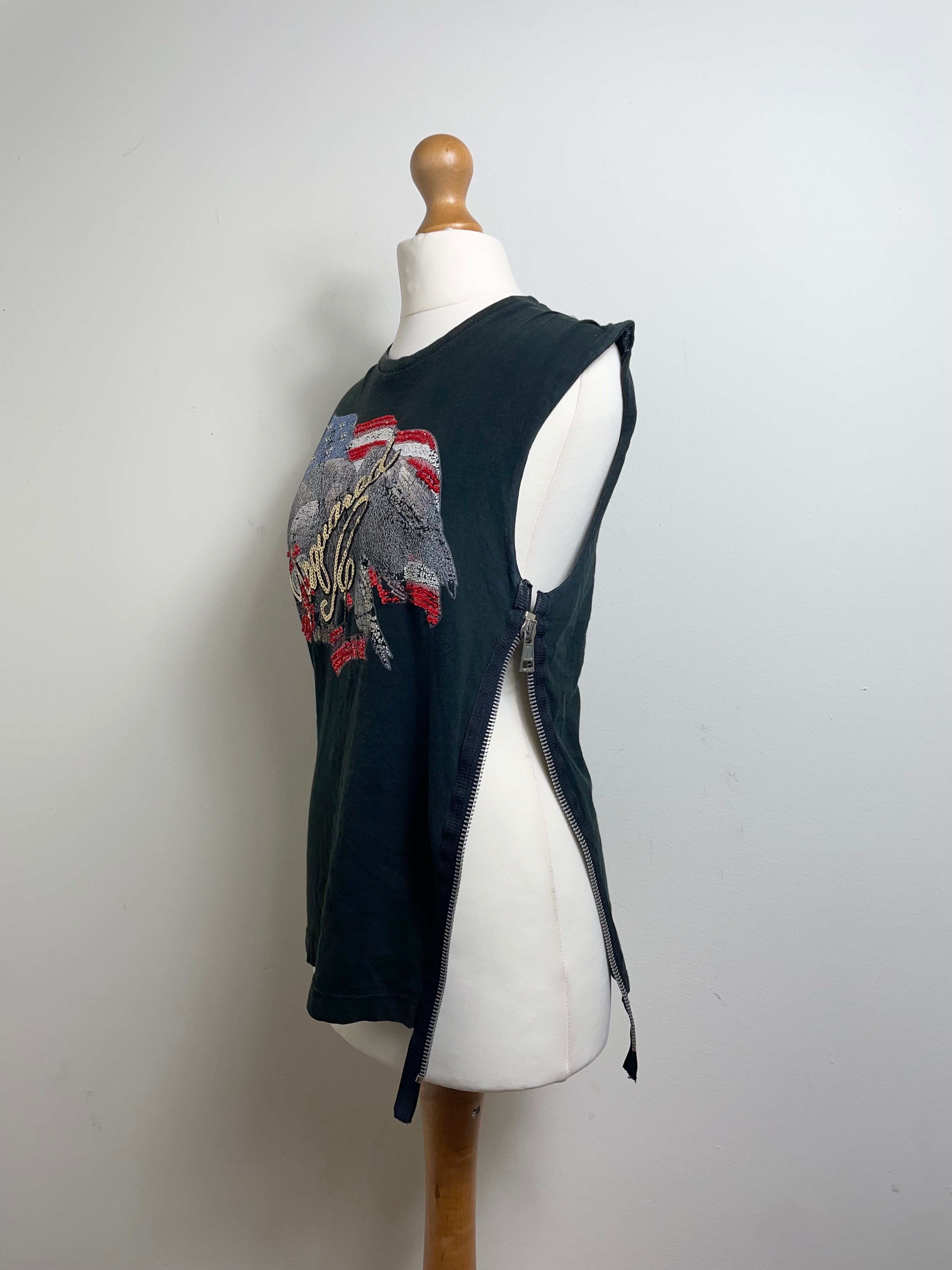 Dsquared2 2001 Eagle Print Graphic Top