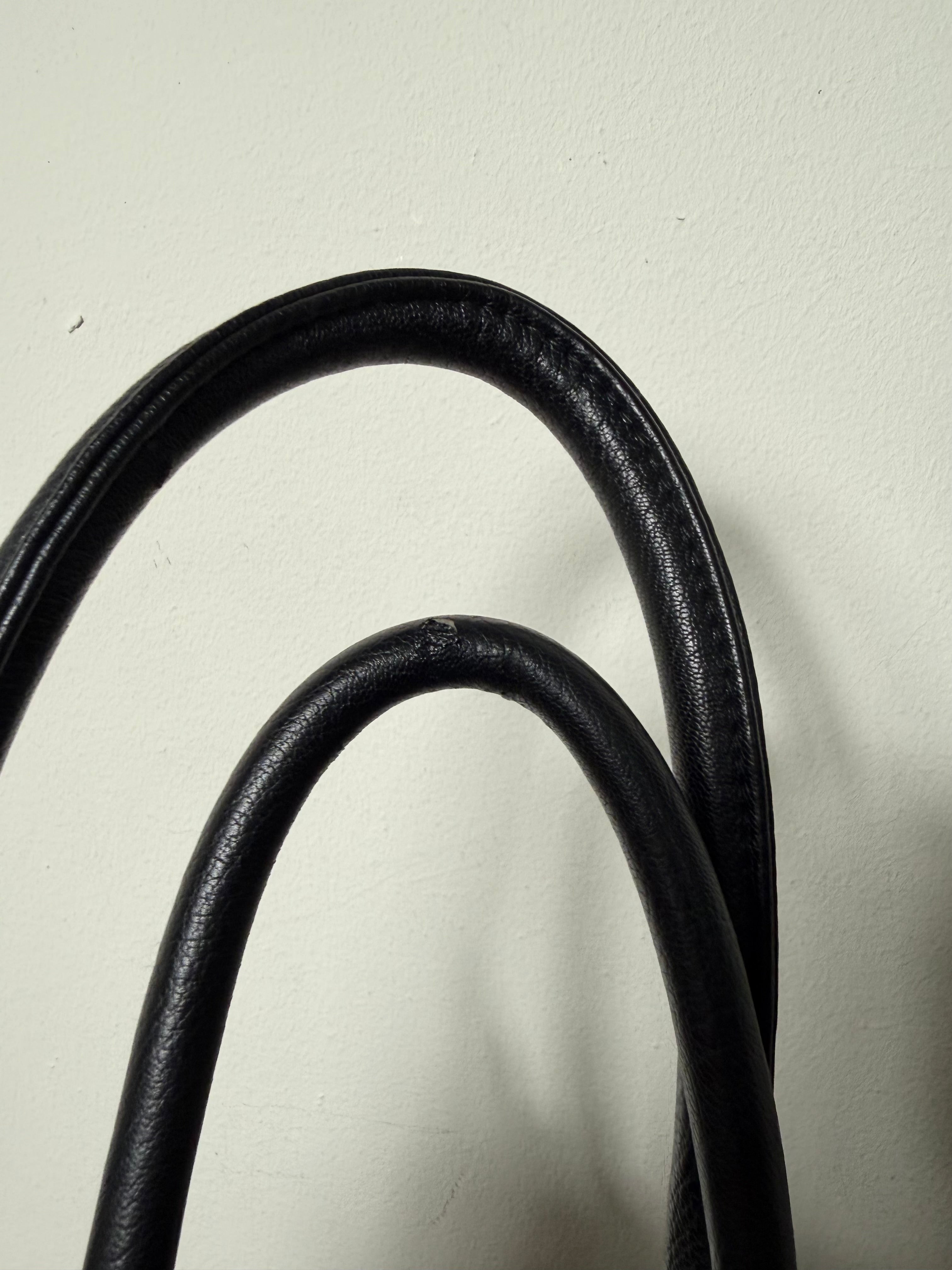 Thierry Mugler Black Shopper Tote Bag