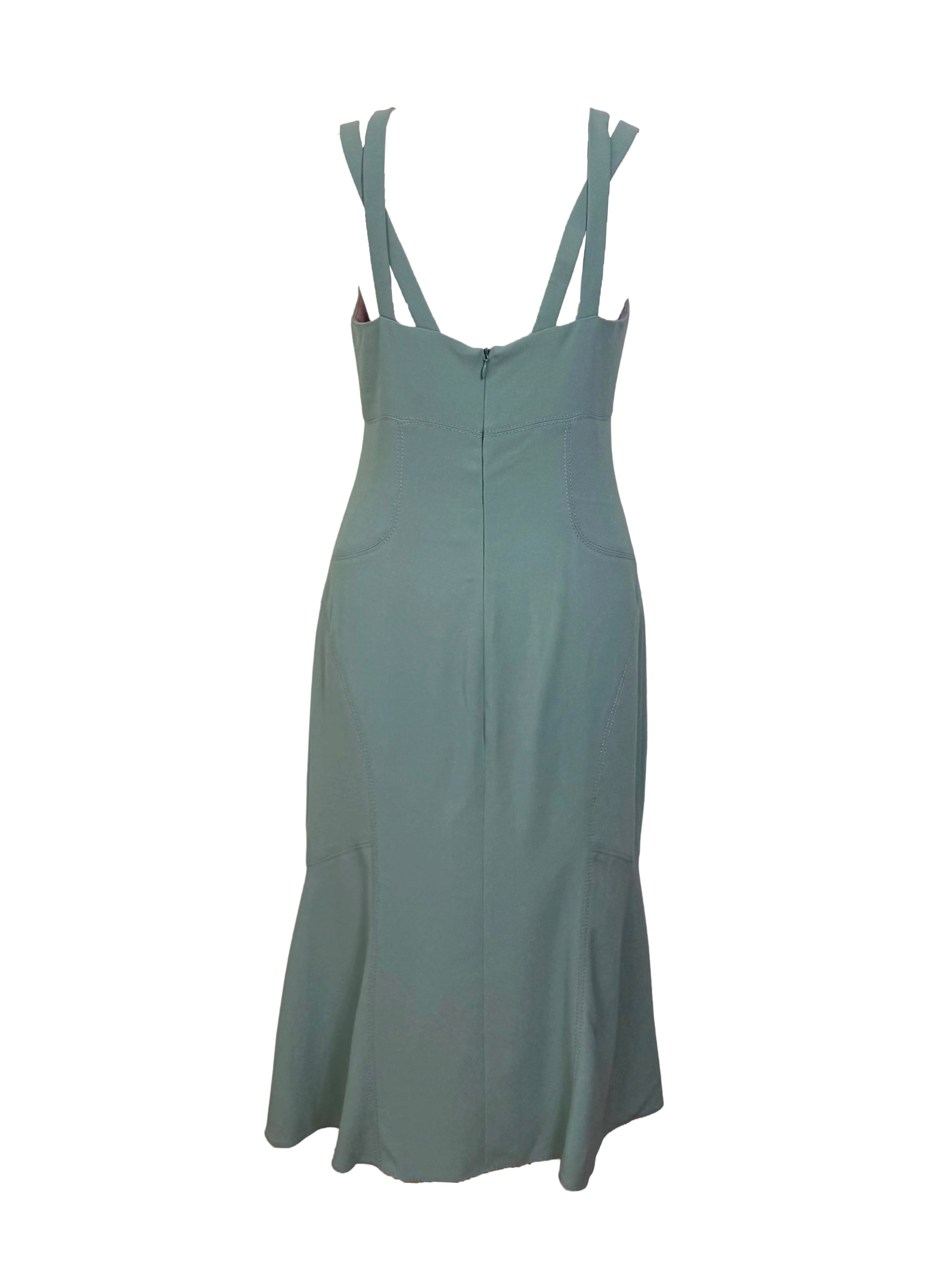 Anna Molinari Double Strap Midi Dress