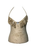 Dior SS2005 Peace & Love Fringe Cami Top