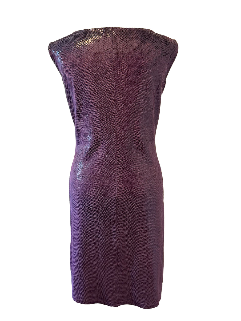 Blumarine Blugirl Purple Snakeskin Mini Dress