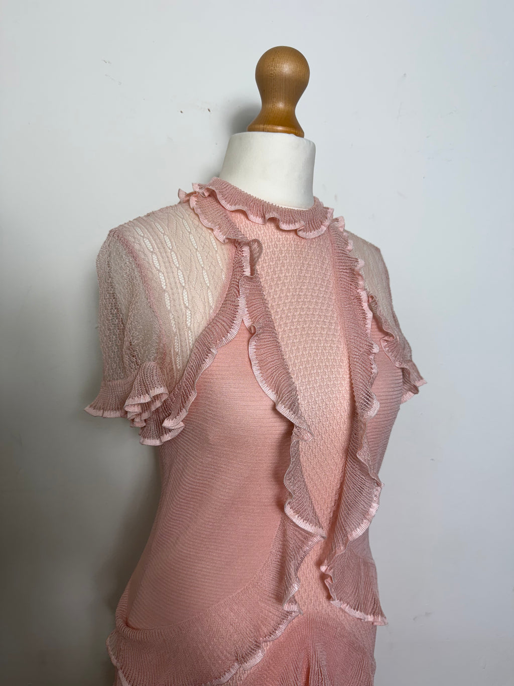 オールインワン・サロペット Alexander Mcqueen Compact Knit Mini Ruffle Dress NWT ALEXANDER MCQUEEN Ruffle Knit Mini dress Size L | eBay