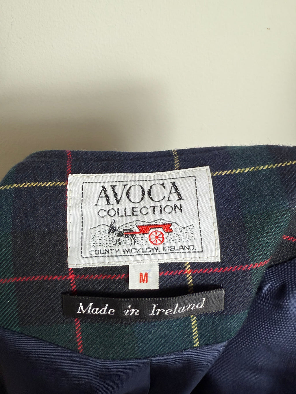 Avoca Collection Ireland Vintage Pure Wool Tartan Skirt Set